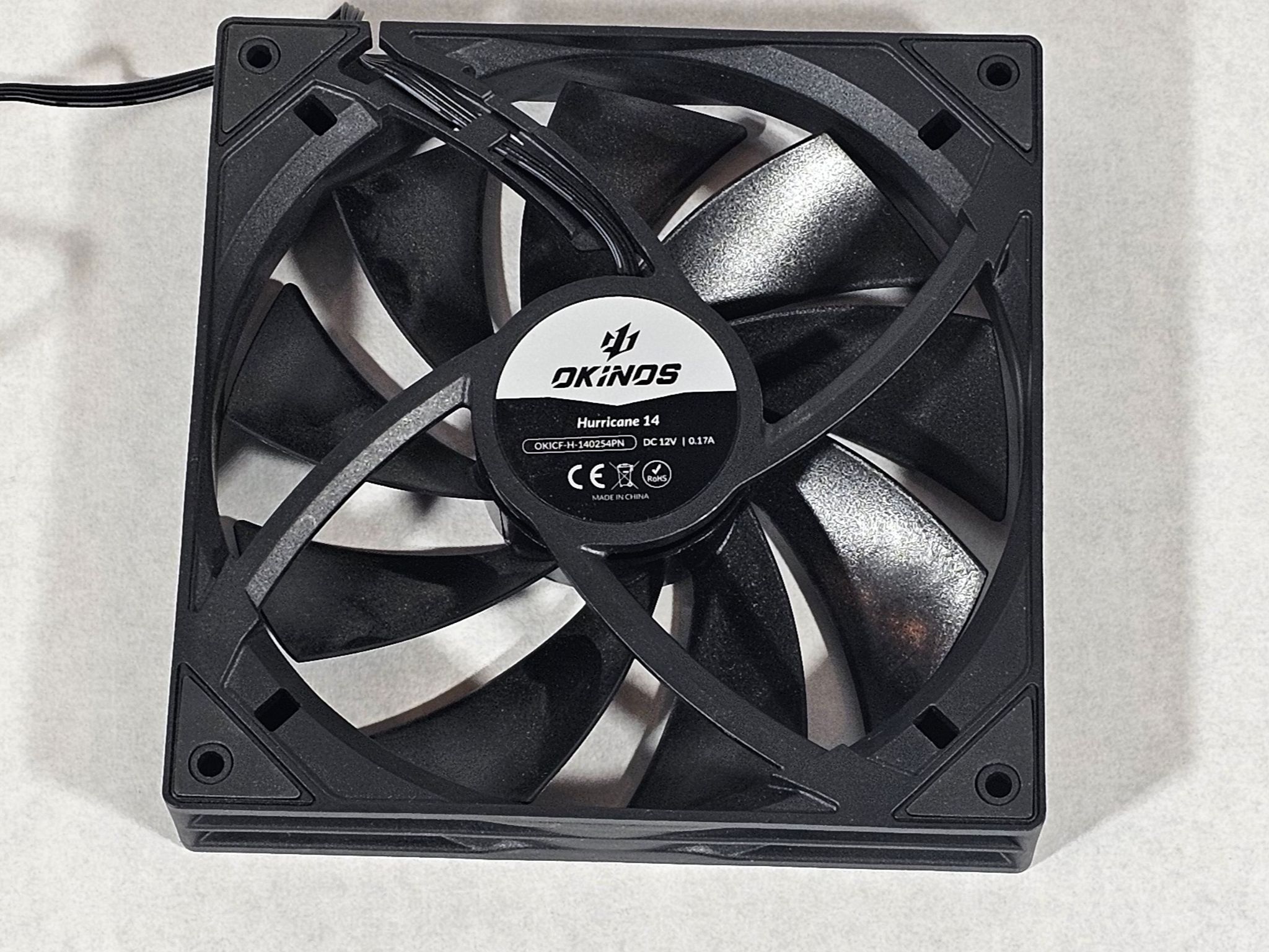 Box of (5) 140mm Okinos PC Fans Lot