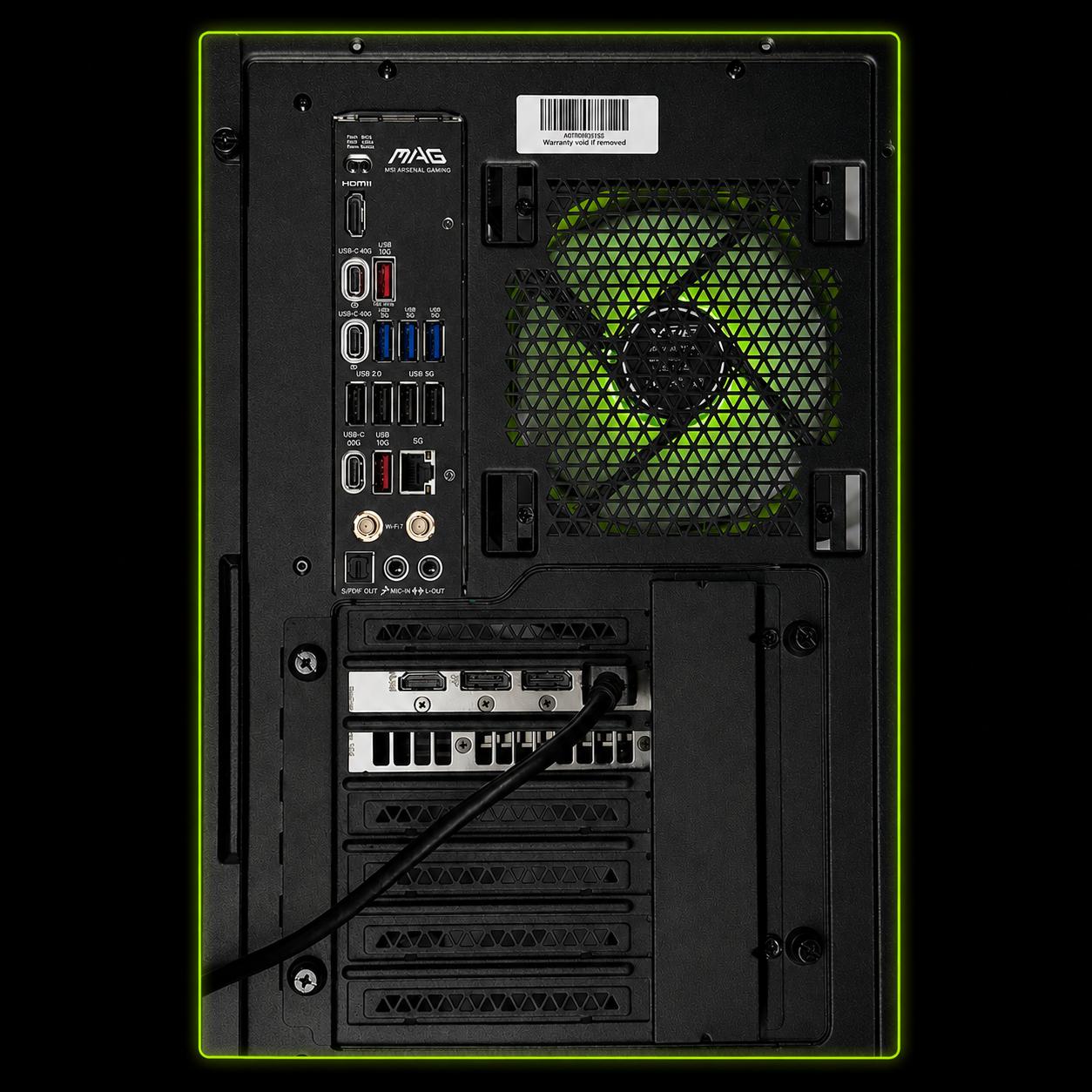 Creator Pc High End System / RTX 5070 Ti / Ryzen 7 9850X3D / 32GB DDR5 / 2TB SSD / Warranty included