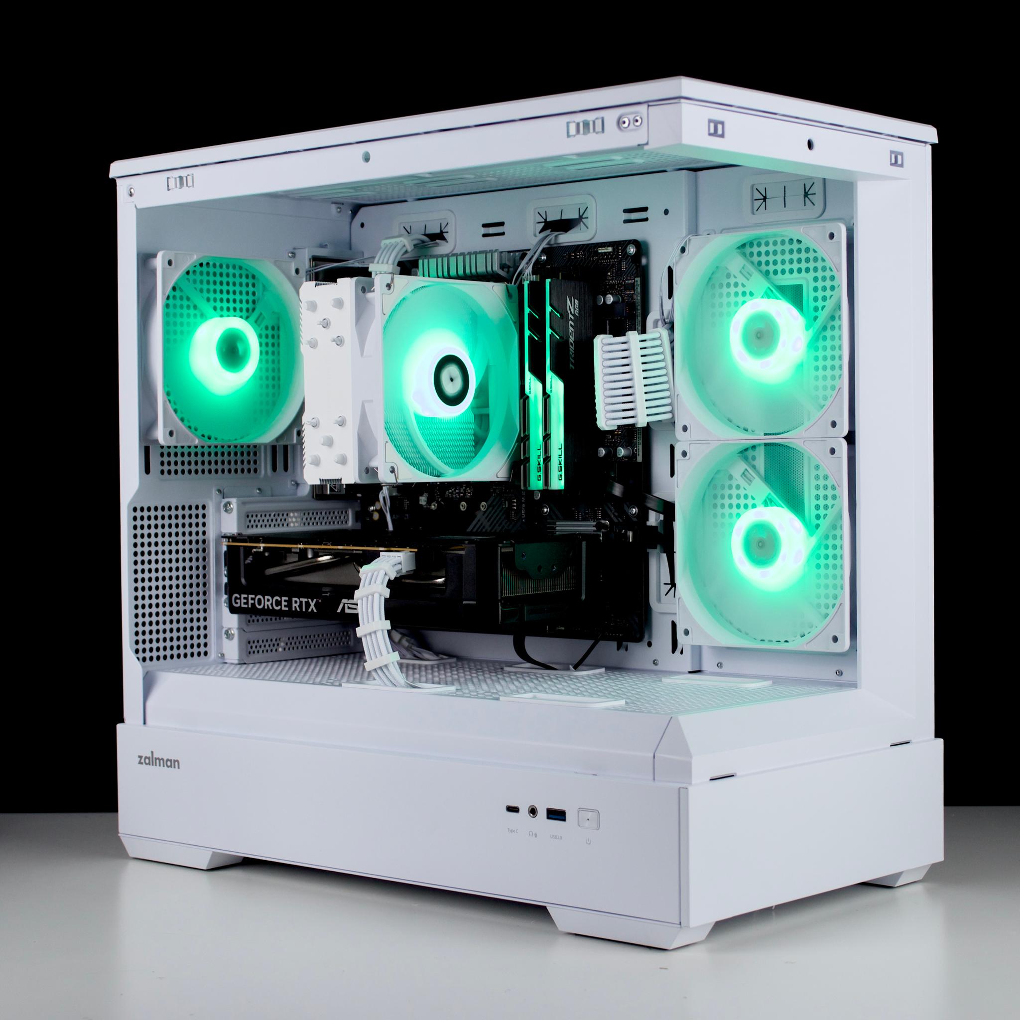 🧊❄️🧊 White Gaming PC – RTX 5060 , Ryzen 5 5600, 16GB RAM, 1TB SSD - WiFi, BlueTooth 🧊❄️🧊