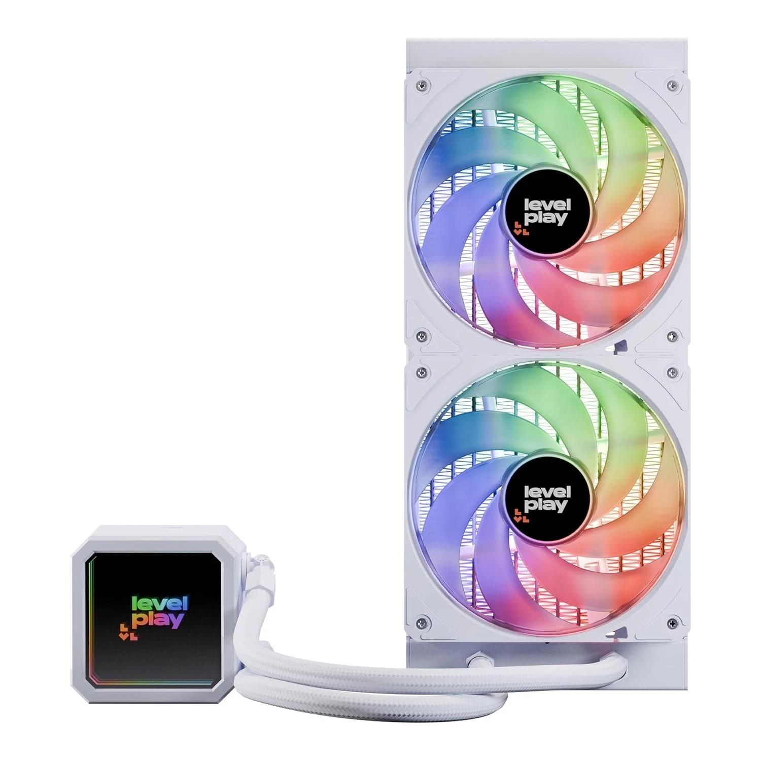 Levelplay Combat CL240 AIO Liquid Cooler -WHITE (NEW)