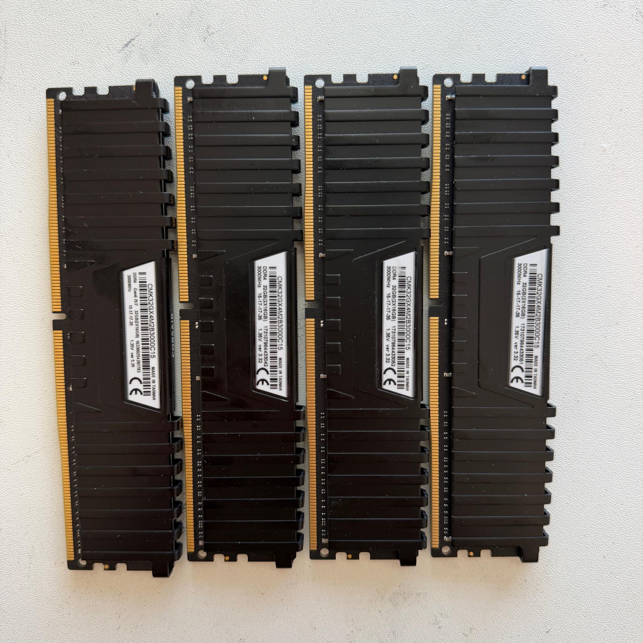 Corsair Vengeance LPX 64GB (4x16GB) DDR4 3000MHz CL15 RAM