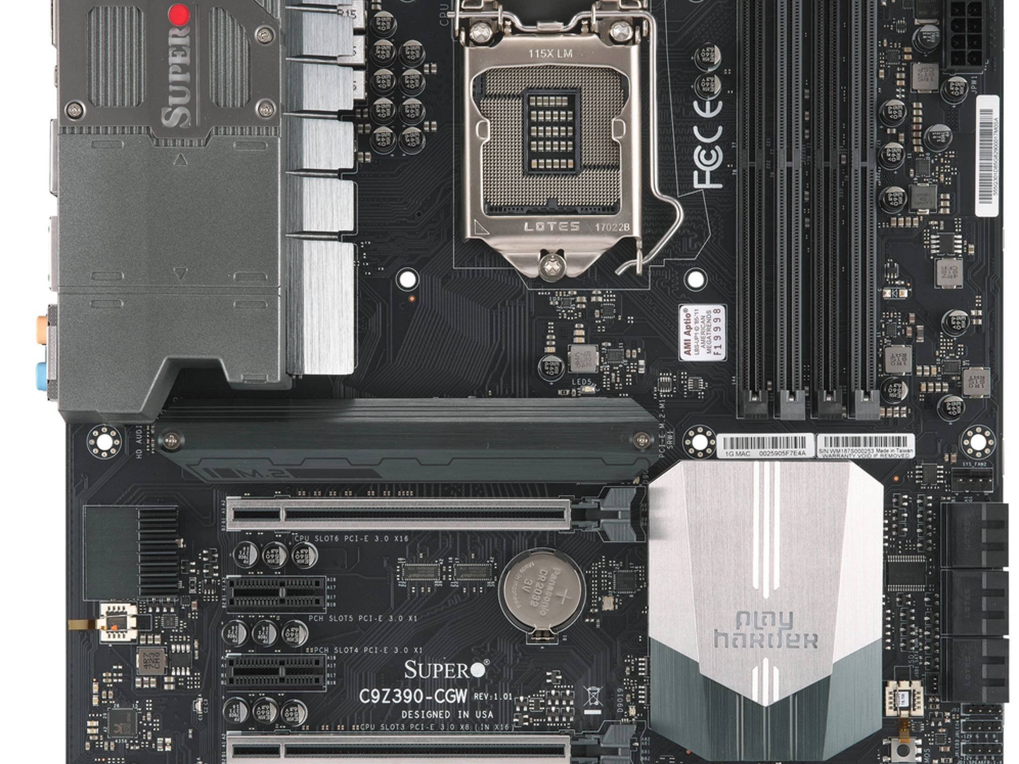 SUPERMICRO INTEL Z390 LGA1151 DDR4 ATX MOTHERBOARD (MODEL MBD-C9Z390-CGW)