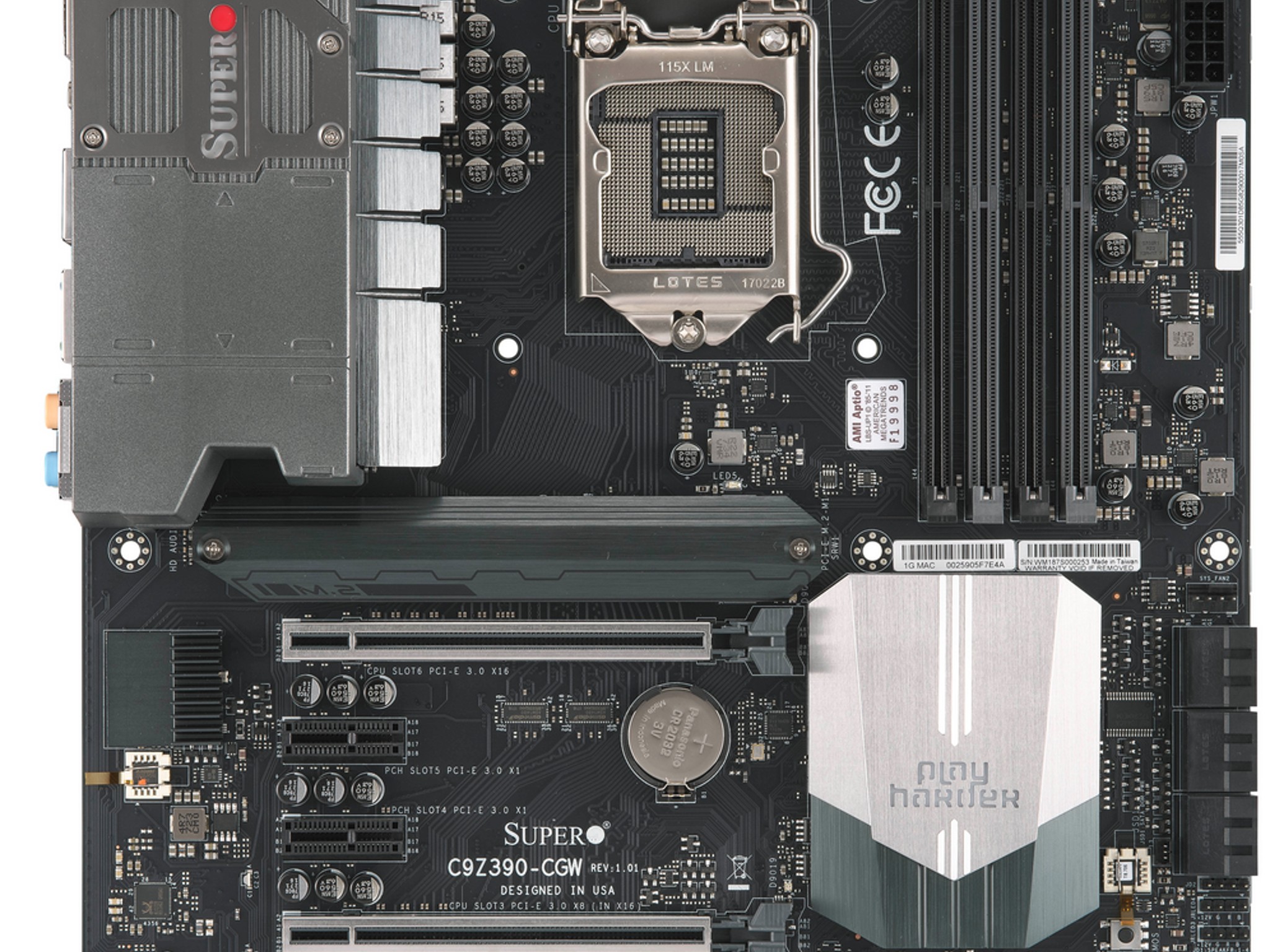 SUPERMICRO INTEL Z390 LGA1151 DDR4 ATX MOTHERBOARD (MODEL MBD-C9Z390-CGW)
