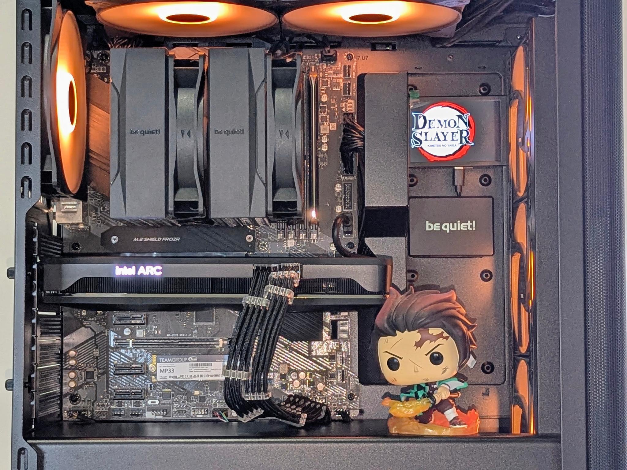 1440p👺Demon Slayer-Tanjiro Build🔥Intel ARC a750🔥32GB RAM🔥Intel I5(K)➕Z490🔥1TB🔥Windows 11 Prof.