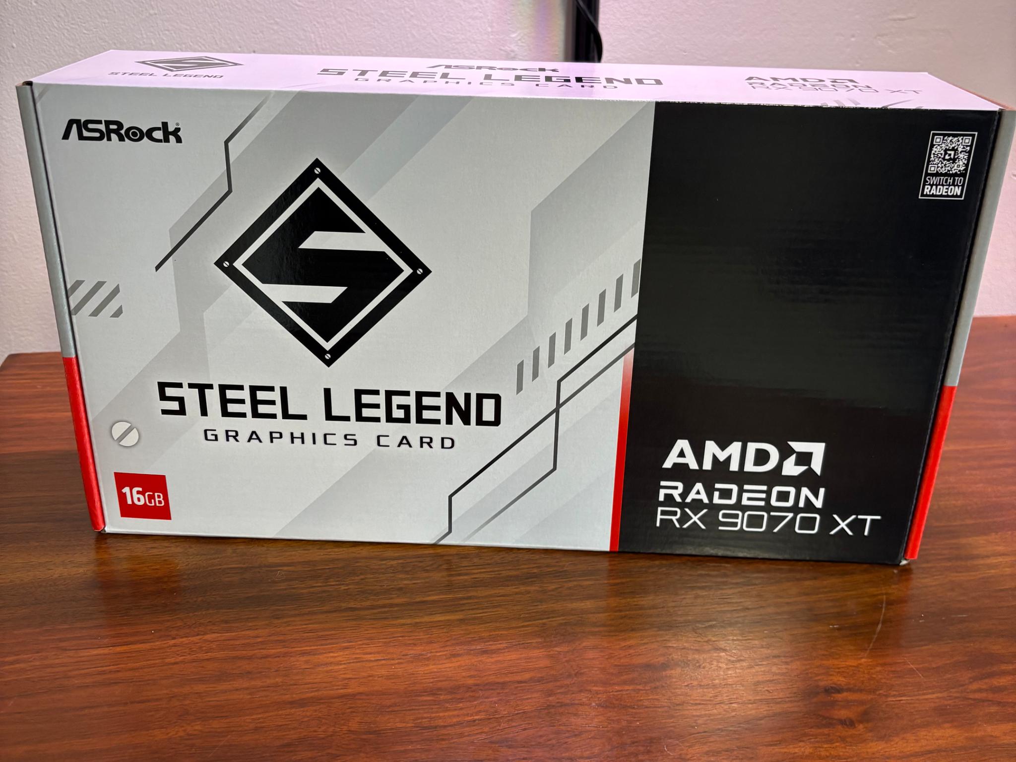 RX 9070XT - ASRock Steel Legend 16GB White