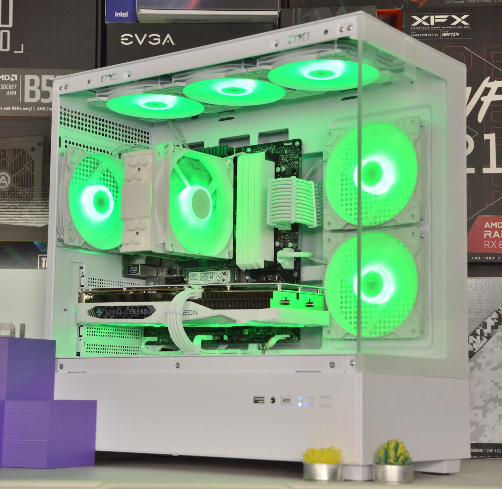 🧊🧊| RX 7600 8GB | RYZEN 5 5600 | 32GB DDR4 RAM | 1TB NVME SSD | Steel Legend |