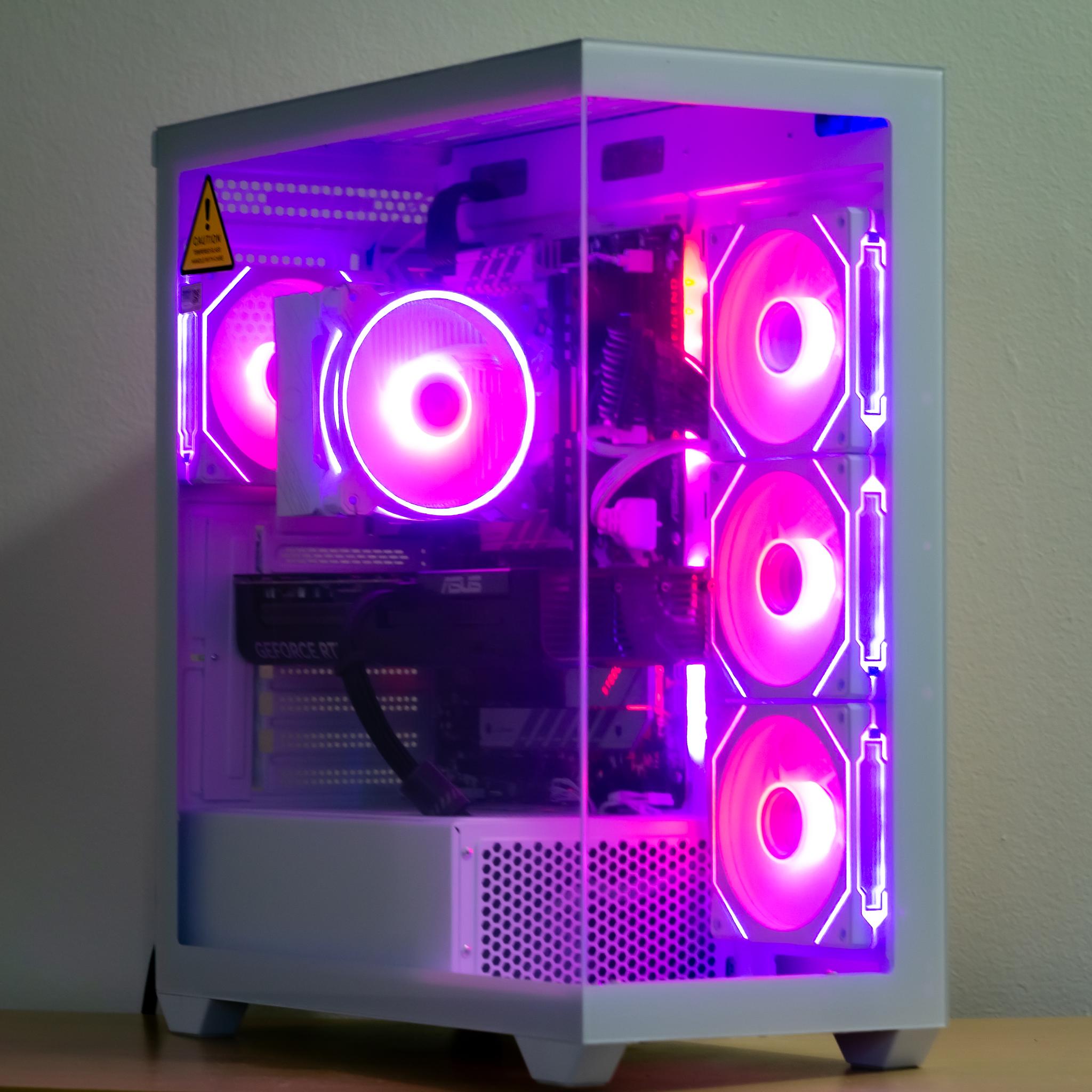 RTX 5070 Gaming/Streaming PC | All New Parts| 1440p/4K Ready | i5 12600K | 1TB SSD | ARGB | White