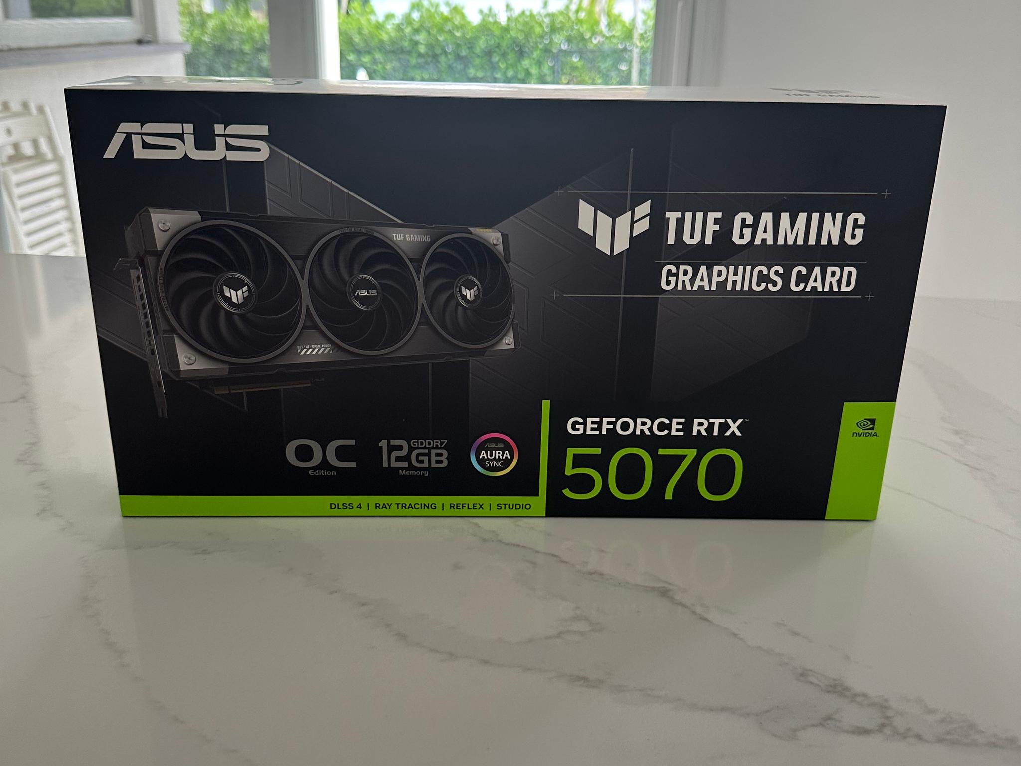ASUS TUF Gaming GeForce RTX 5070 12GB OC Graphics Card - Brand New Sealed