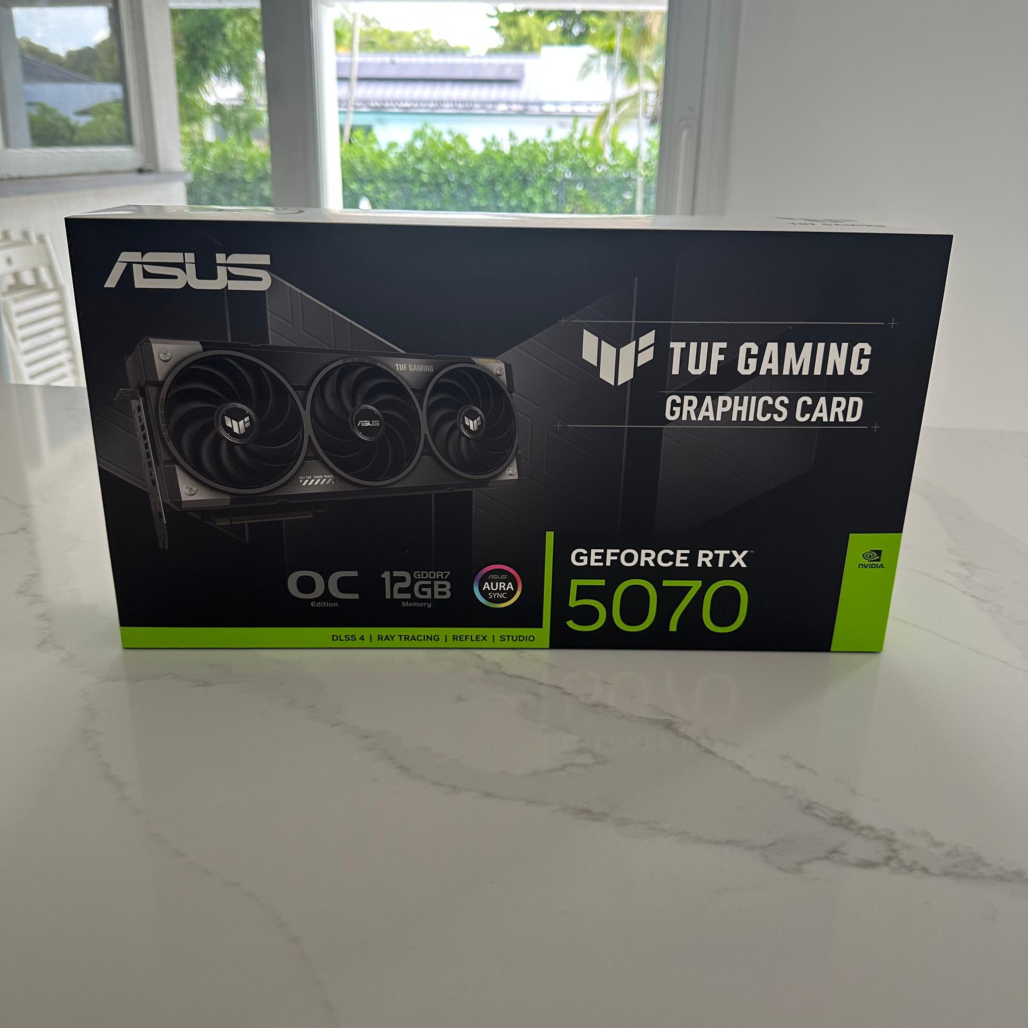 ASUS TUF Gaming GeForce RTX 5070 12GB OC Graphics Card - Brand New Sealed