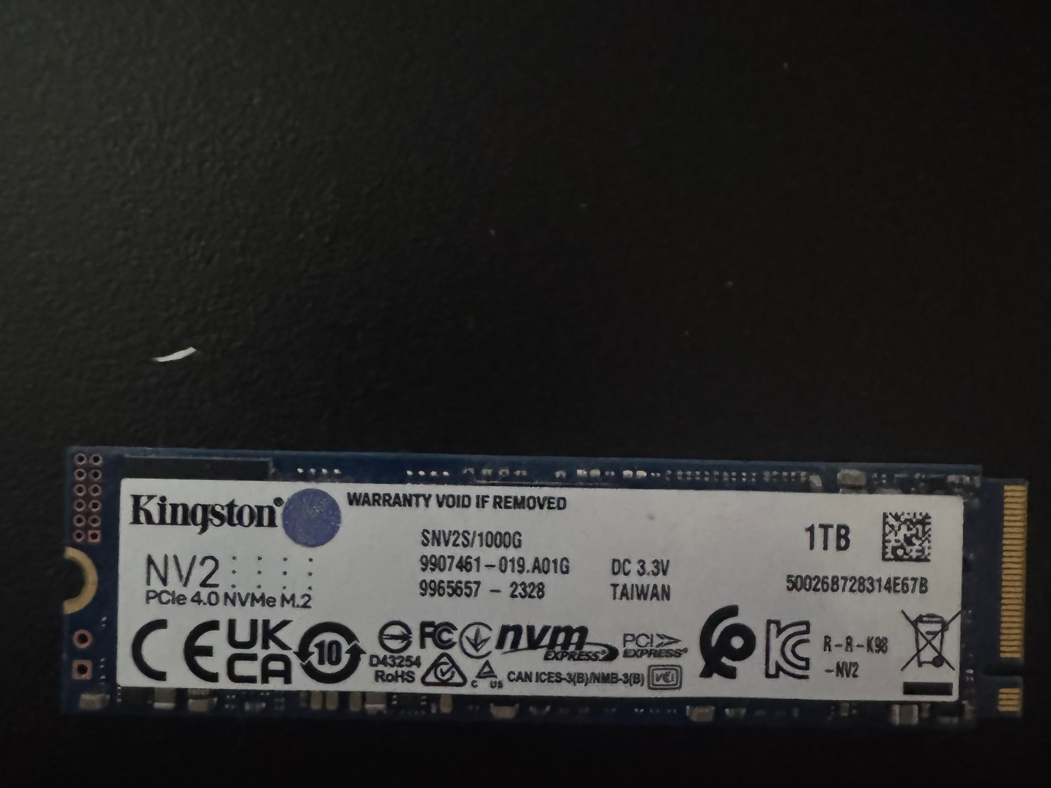 Kingston NV2 1TB PCIe 4.0 NVMe M.2 SSD – 96% Health – Tested | Jawa