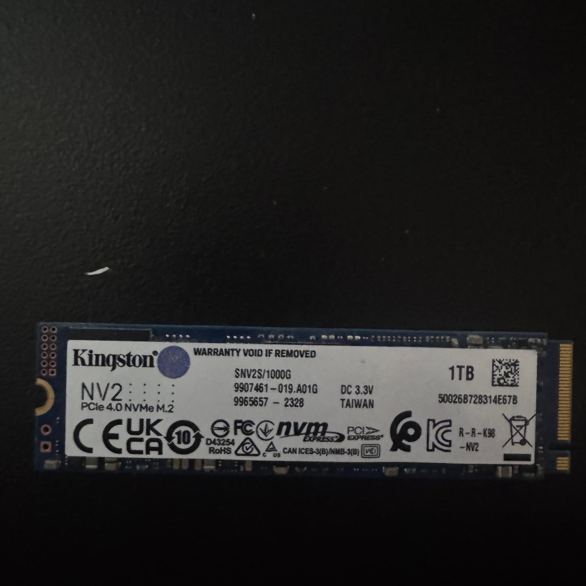 Kingston NV2 1TB PCIe 4.0 NVMe M.2 SSD – 96% Health – Tested | Jawa