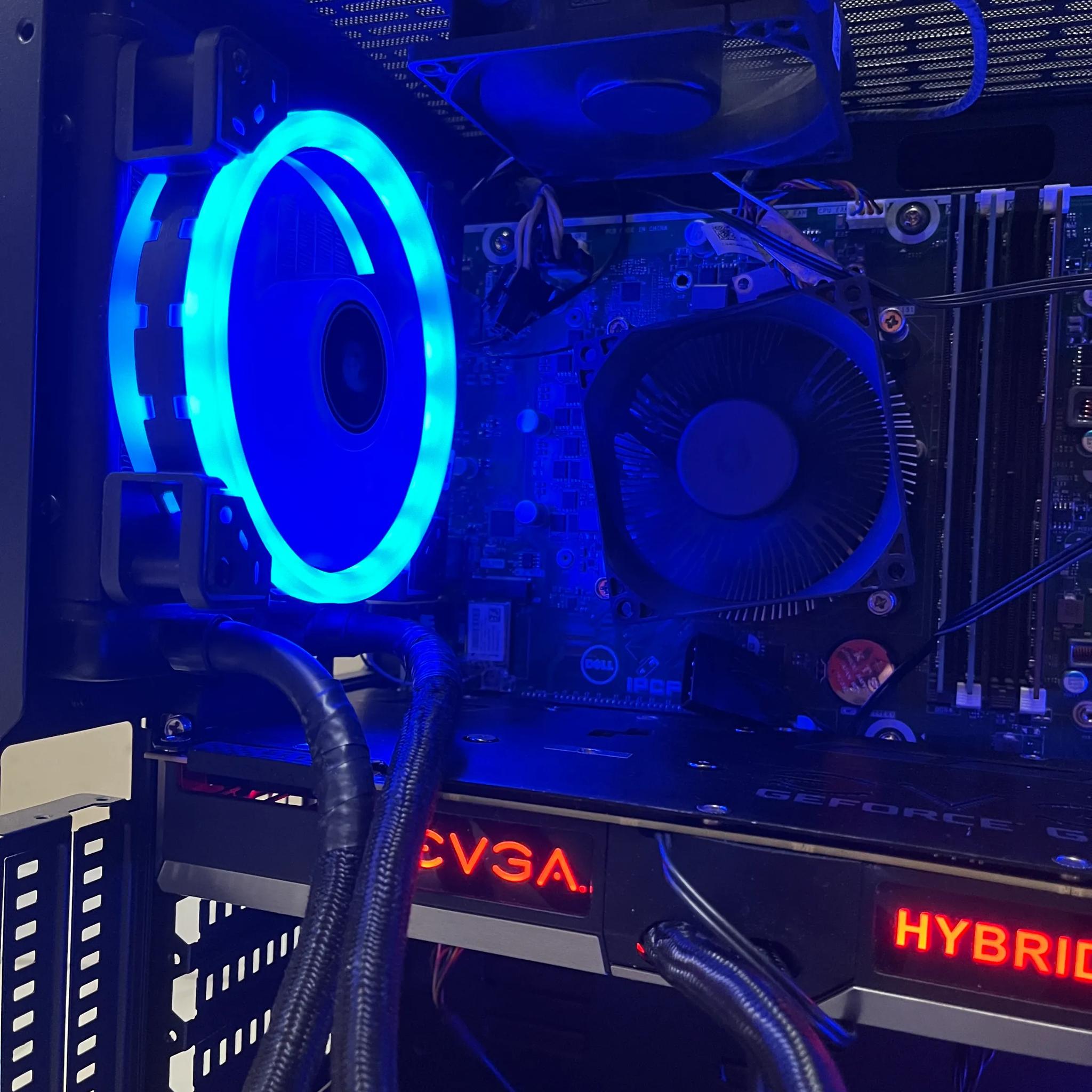 🟠🔥NVIDIA GTX 1080, Intel i7-8700, 16GB RAM, 1.6 TB Storage, High Performance Gaming PC w/ RGB Remote