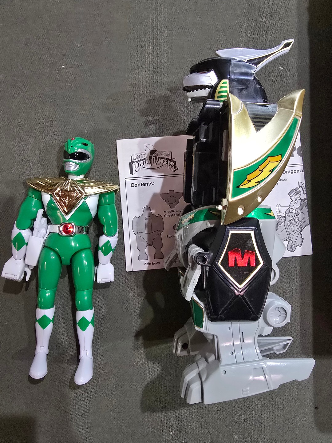 Vintage 1993 Bandai Mighty Morphin Power Rangers Dragonzord w