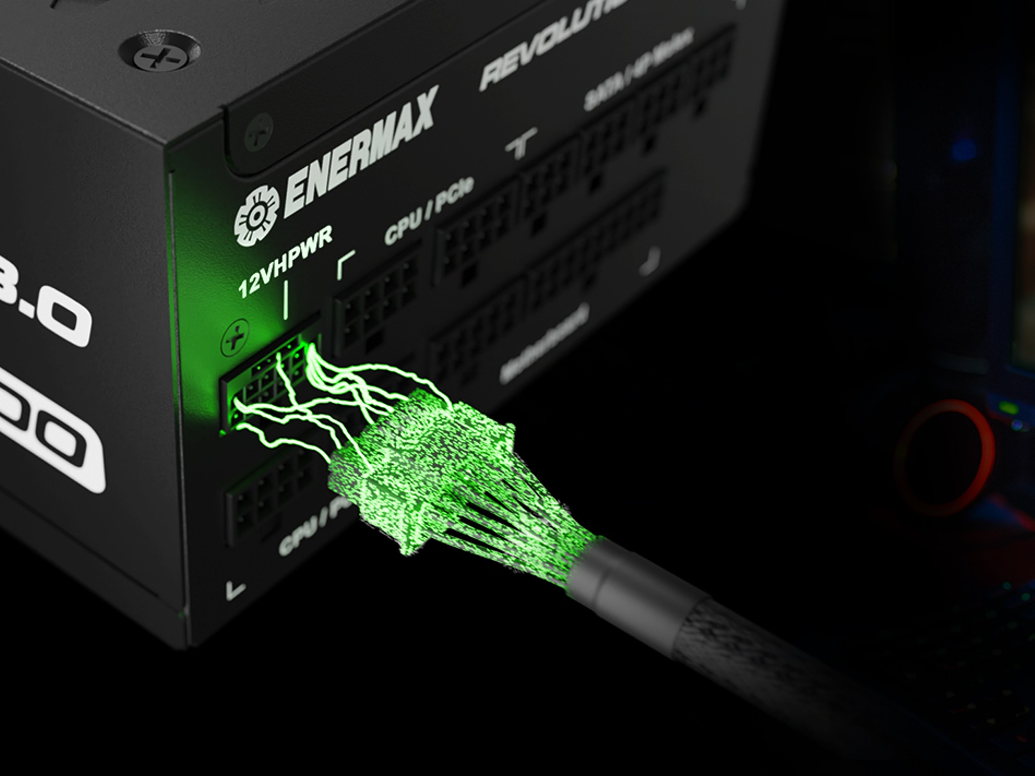 ENERMAX REVOLUTION ATX 3.0 1200W, 80+ Gold Full Modular, ATX 3.0, 600W PCIe 5.0 12VHPWR Connectors