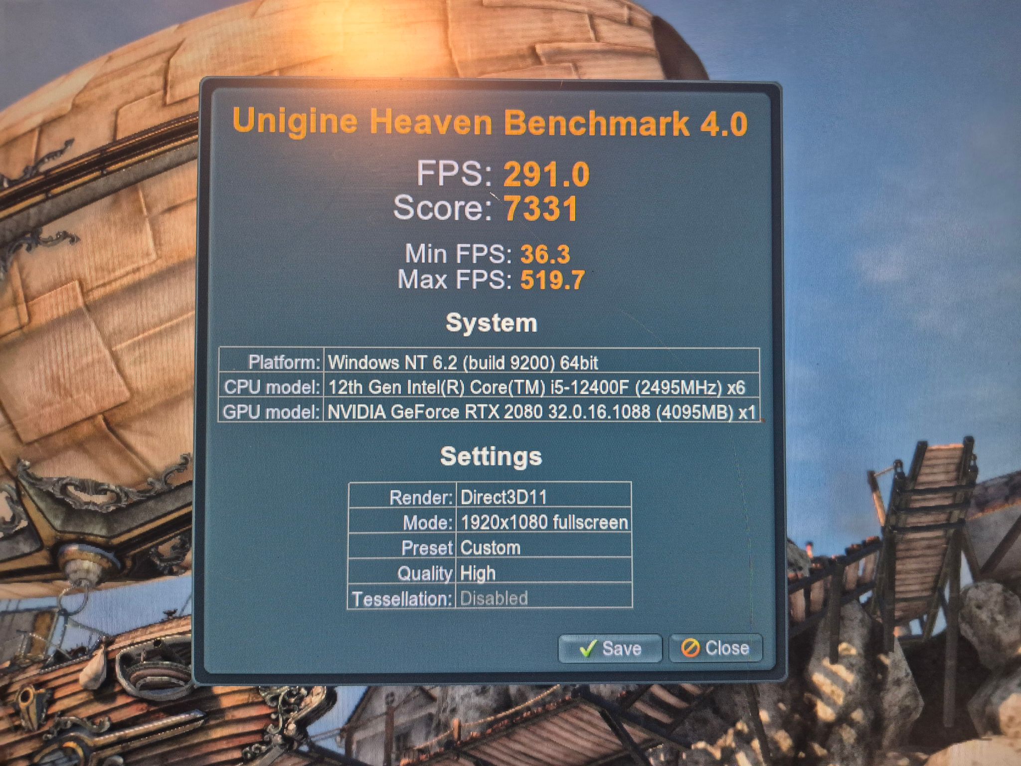 Compact Upgrade Path | i5-12400F, RTX 2080, 32GB RAM, 1TB SSD, 750W PSU