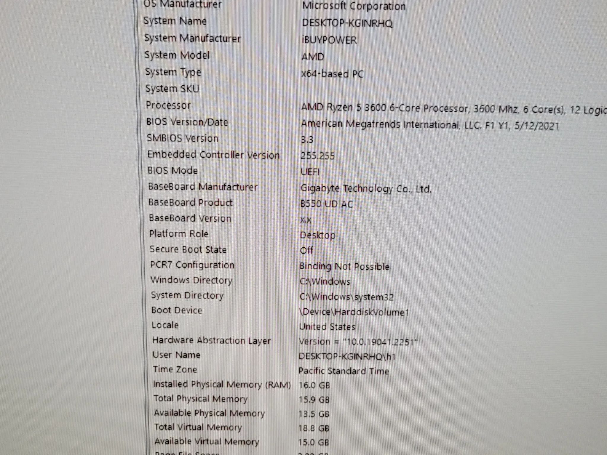 Ibuypower Gaming Computer RTX 2060 GPU