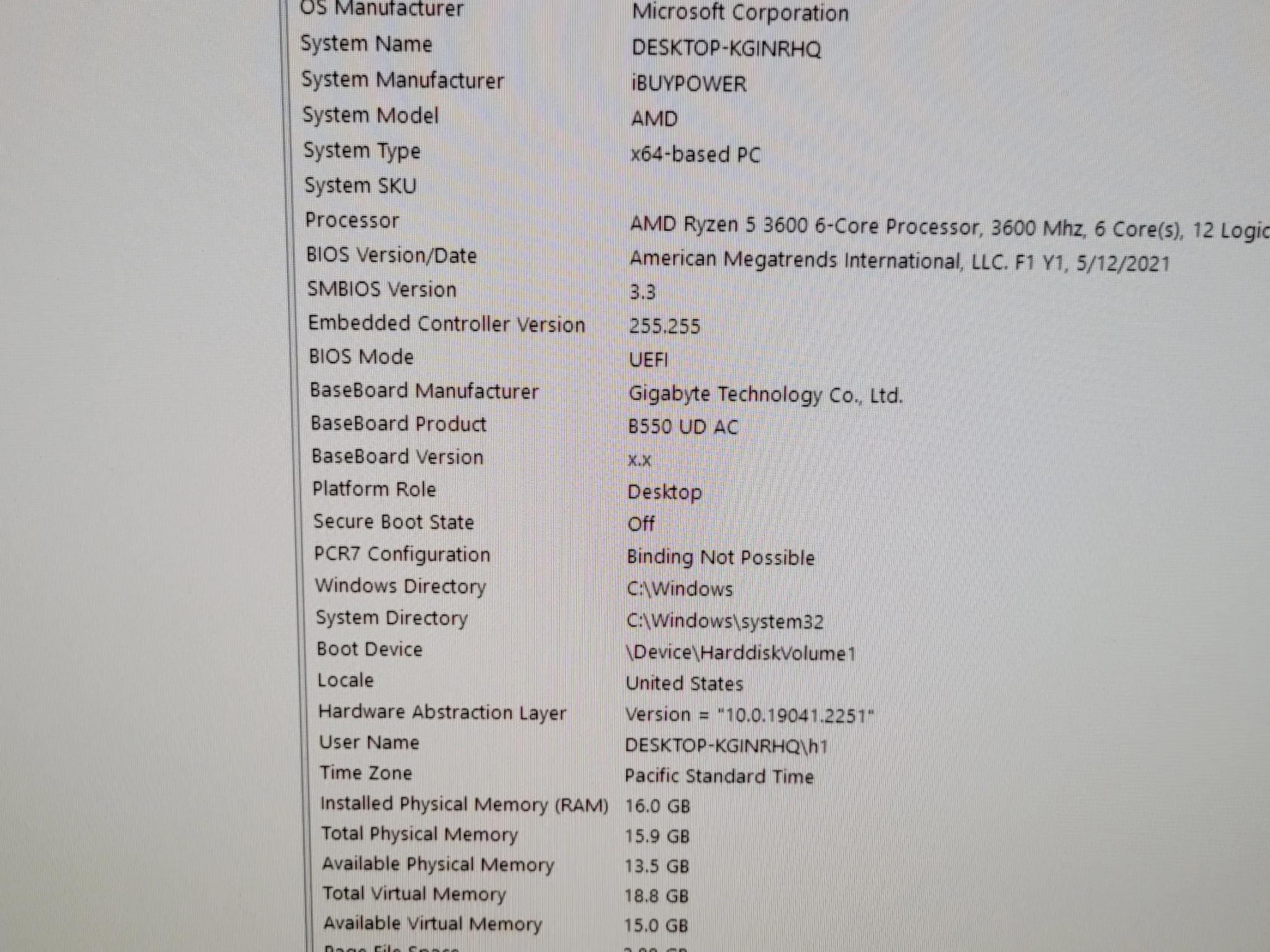 Ibuypower Gaming Computer RTX 2060 GPU