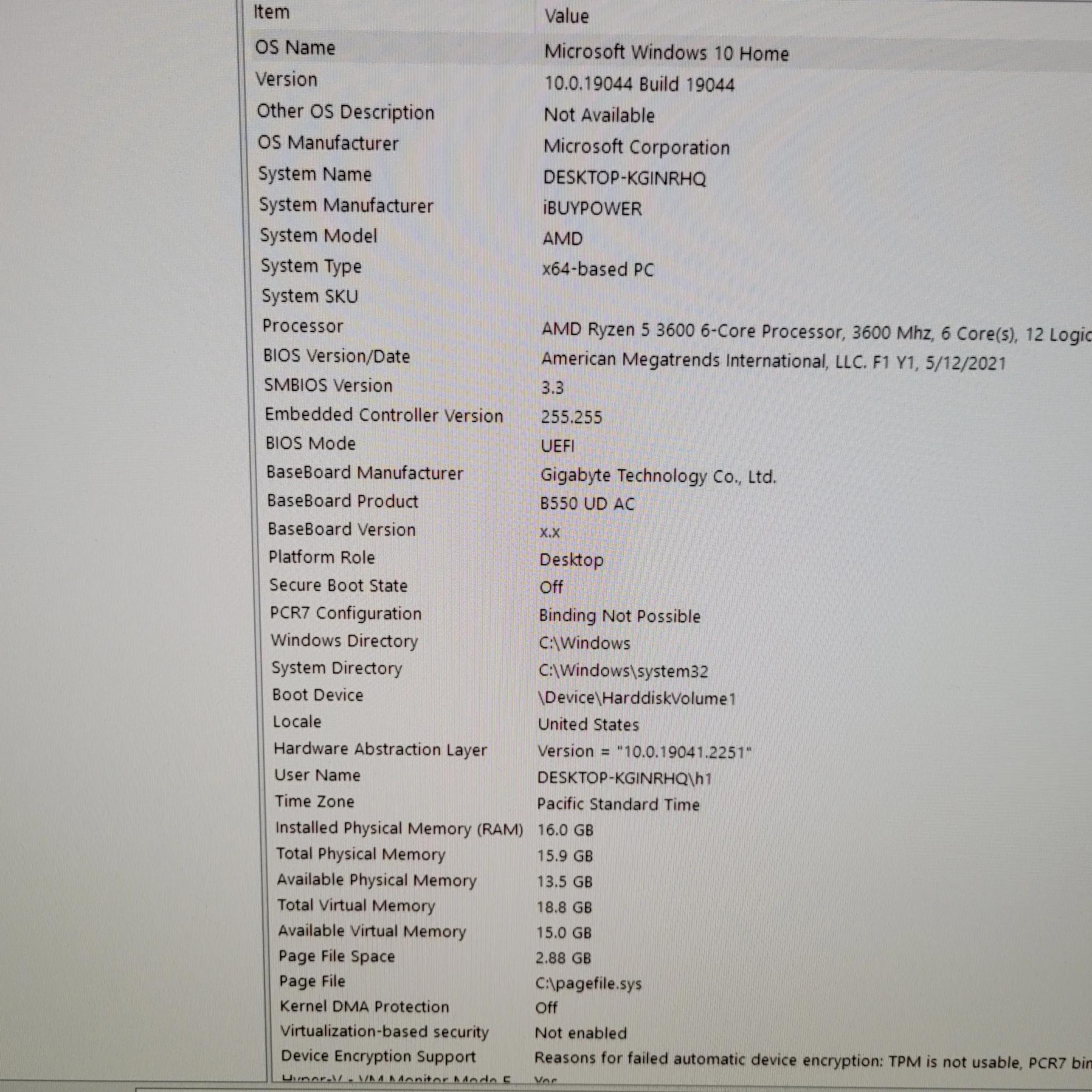 Ibuypower Gaming Computer RTX 2060 GPU