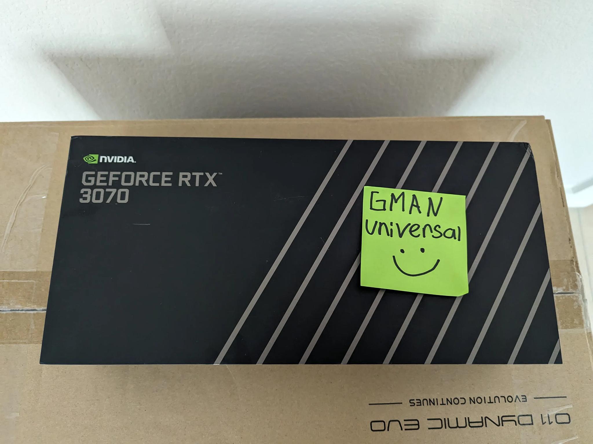 NVIDIA - GeForce RTX 3070 8GB GDDR6 PCI Express 4.0 Graphics Card - Titanium and black