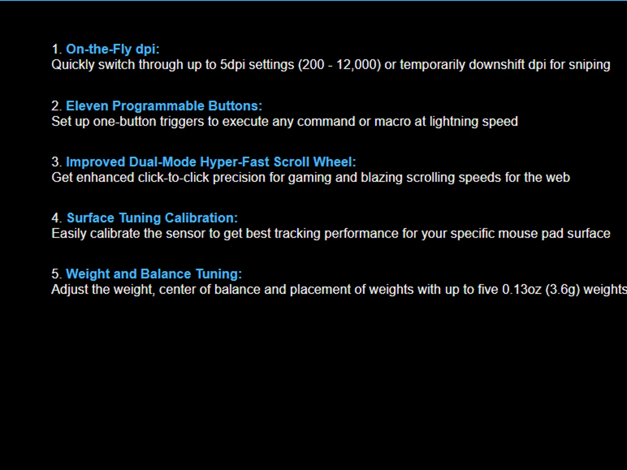 Logitech G502 Proteus Core Tunable Gaming Mouse