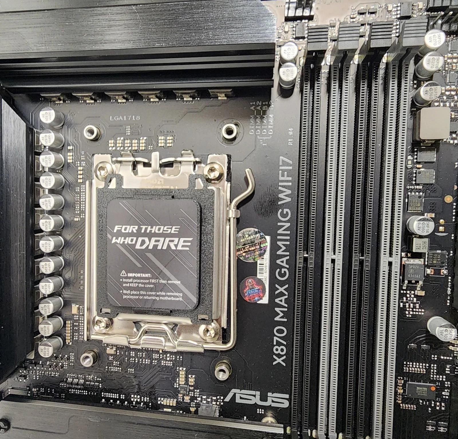 UPDATED BIOS ASUS X870 MAX GAMING WIFI7 DDR5 AM5 ATX MOTHERBOARD