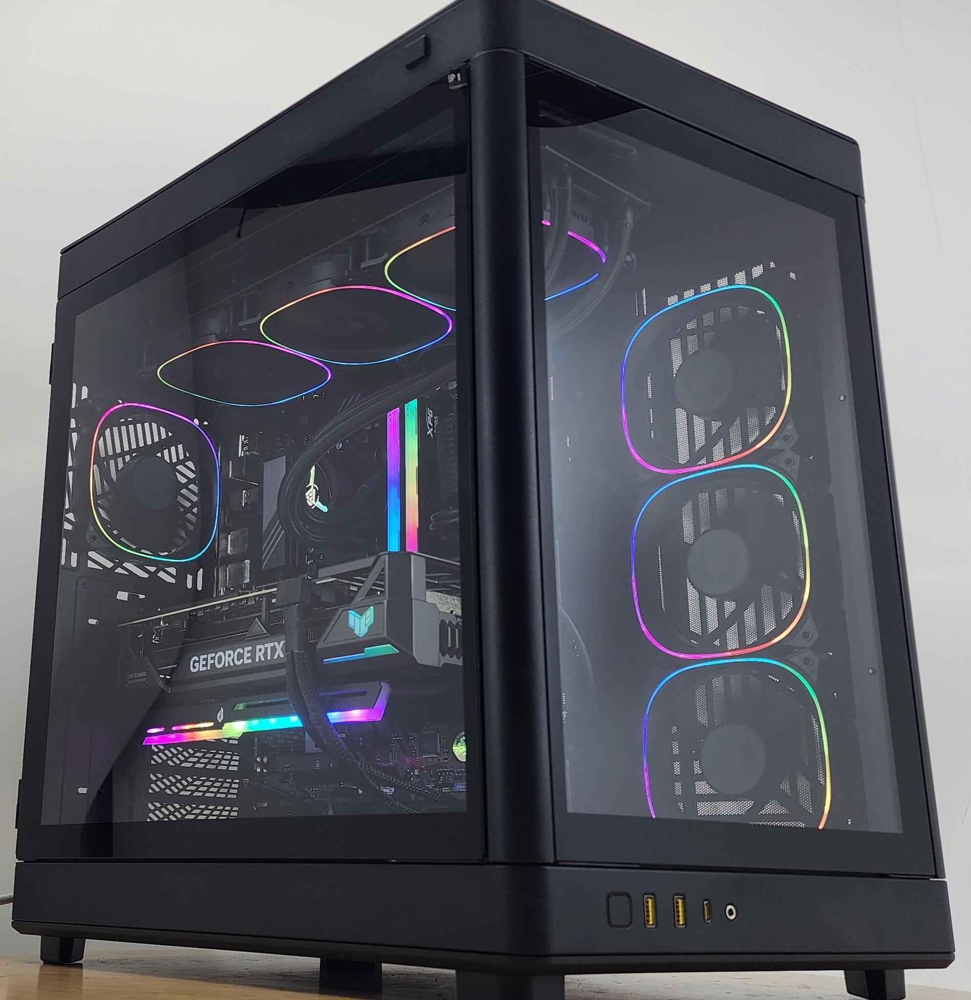 Gaming PC Ryzen 7 7800X3D 32GB RAM 1TB SSD RTX 4070 Ti 12GB Win11 Computer