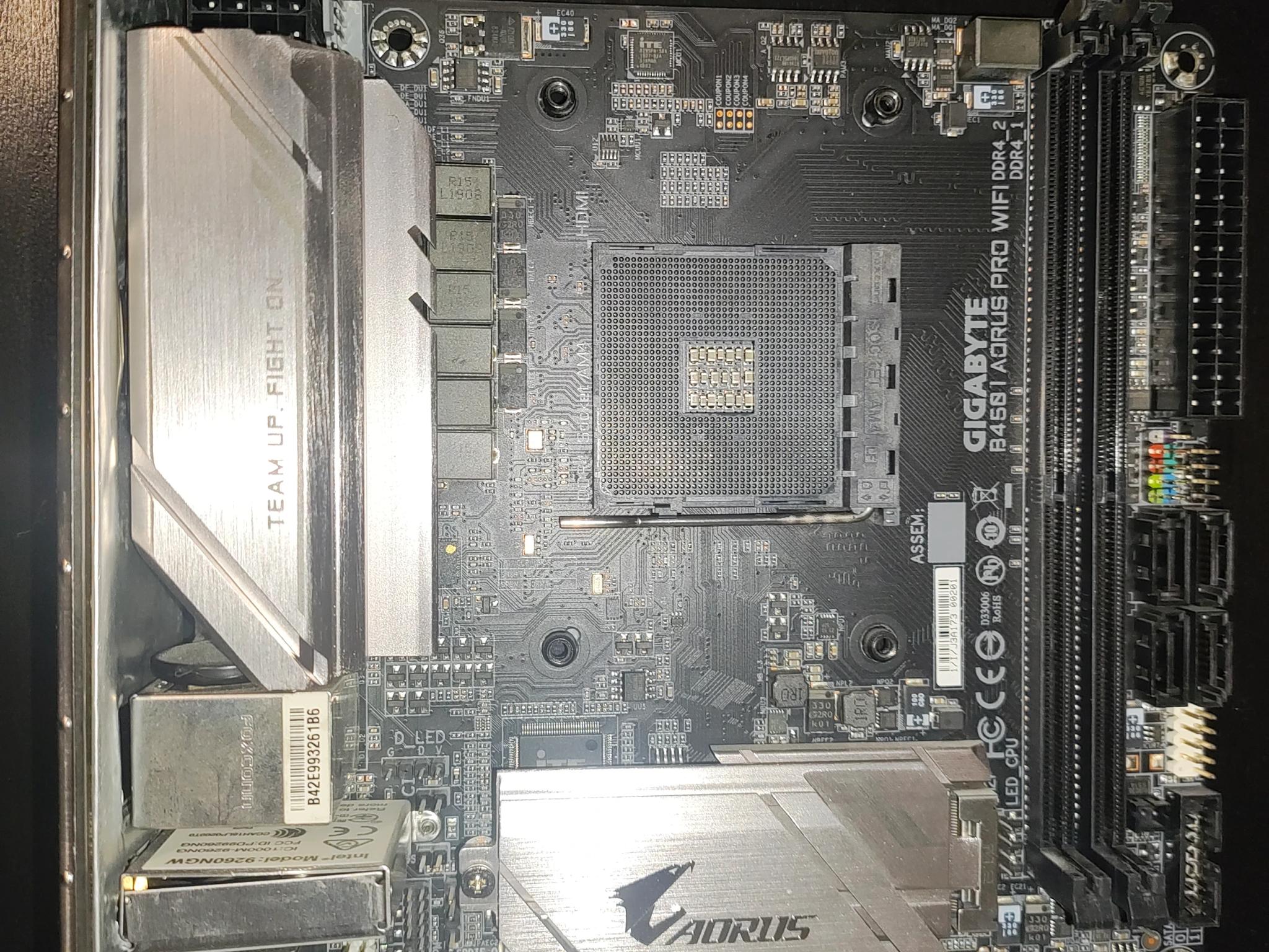 Refurbished: GIGABYTE B450 I AORUS PRO WIFI AM4 AMD B450 SATA HDMI Mini ITX AMD Motherboard