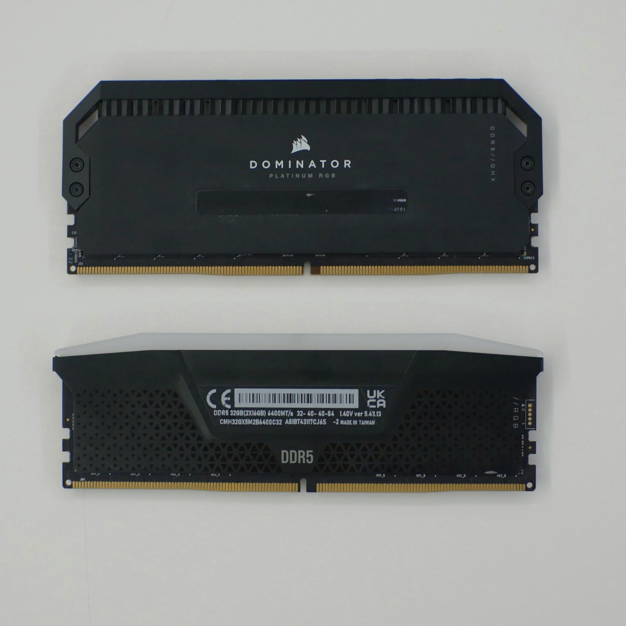 DDR5 32GB, vengeance 16gb 6400mt/s, dominator platinum 16gb 5200MT/s