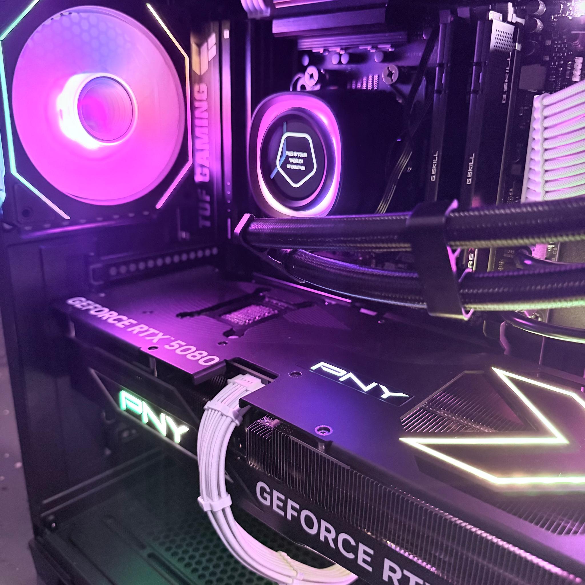 ⚫️"Titan Eclipse"🌈 | 4k Gaming | RTX 5080 | Ryzen 7 9800X3D | 32GB DDR5 | 3TB Storage | Free Ship
