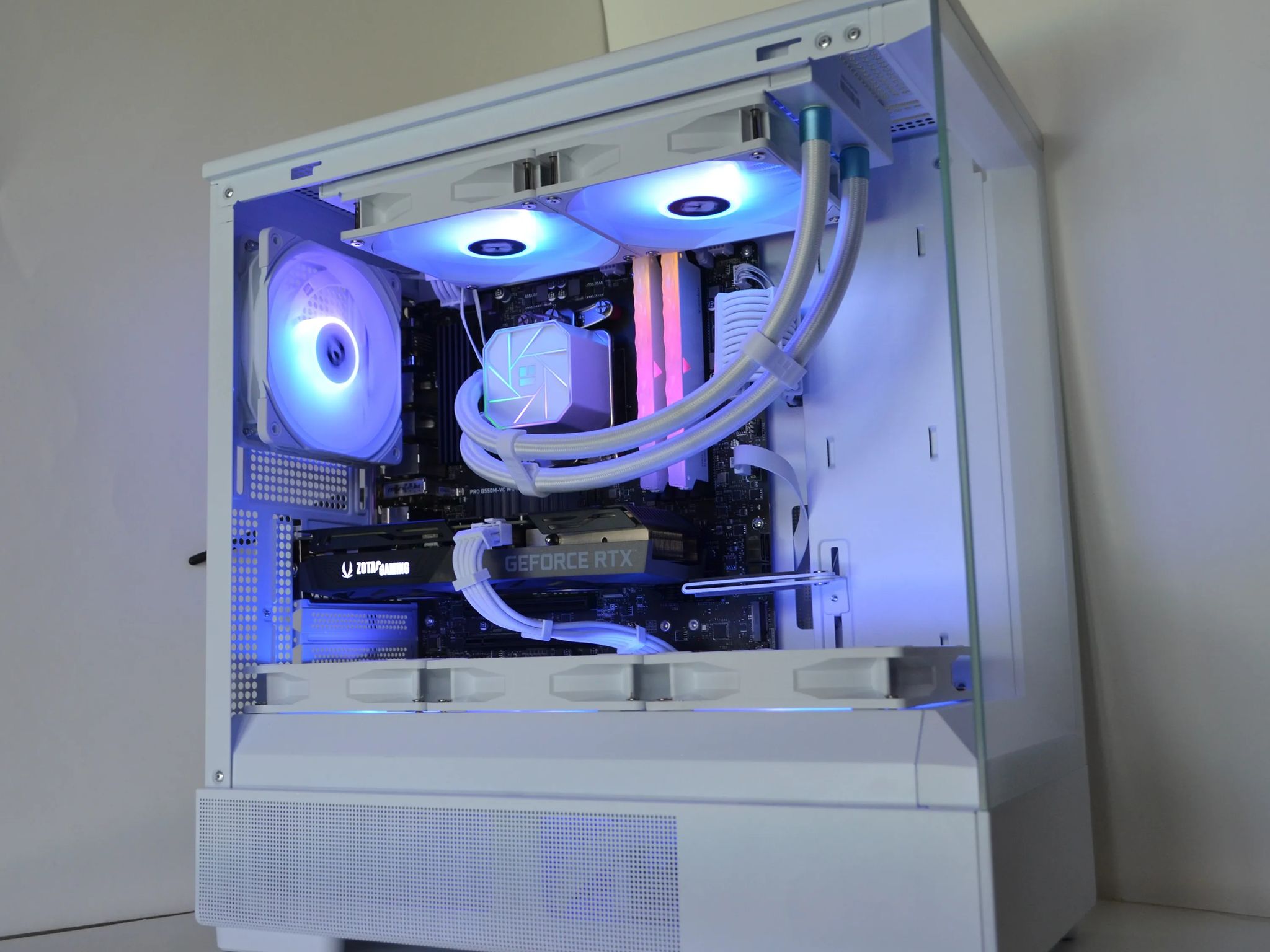 ❄️Glacier🧊- RTX 3060 Ti - Ryzen 5 5500 - 1tb NVME - 16gb RAM - 💧Liquid Cooled🧊
