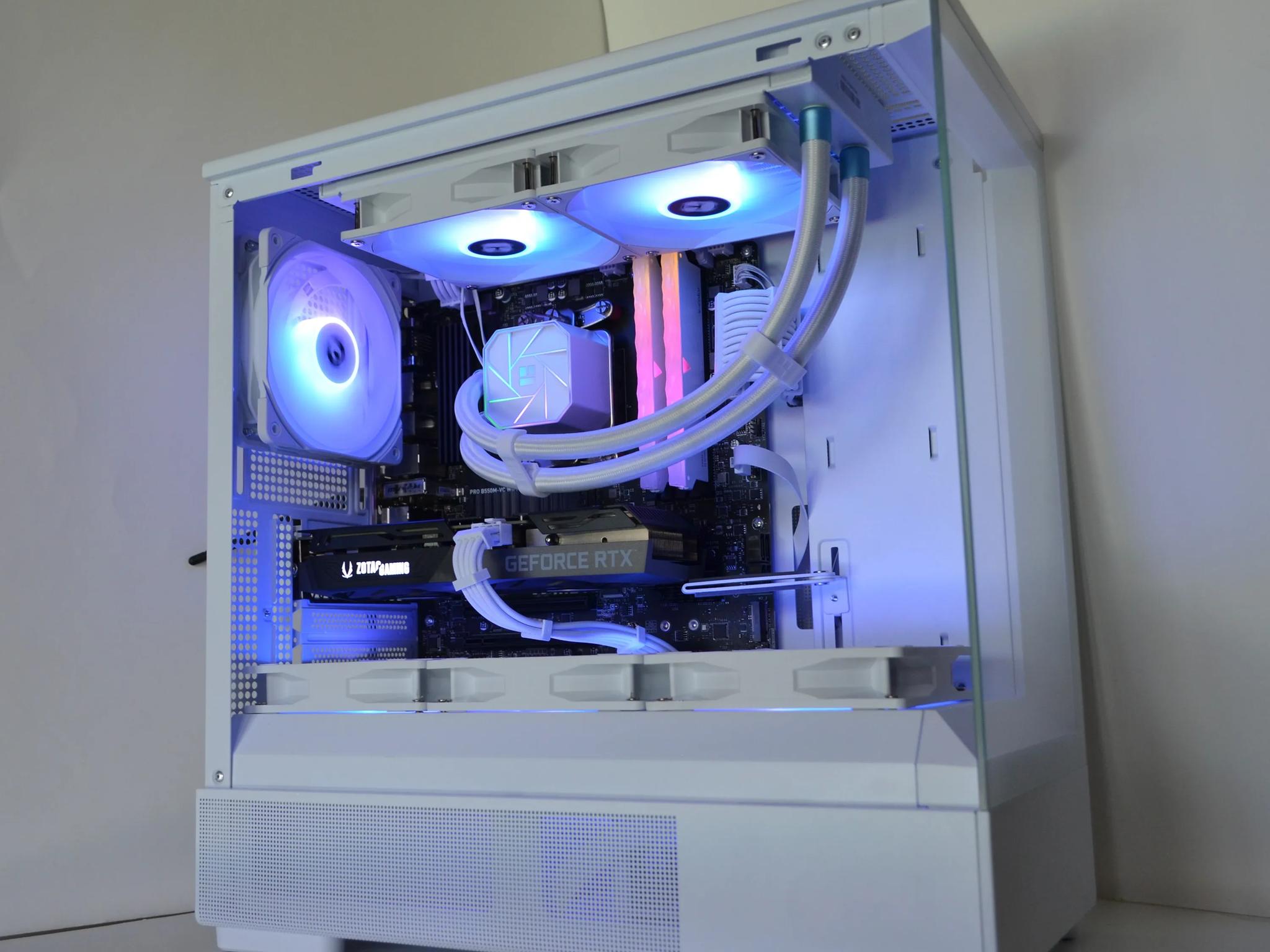 ❄️Glacier🧊- RTX 3060 Ti - Ryzen 5 5500 - 1tb NVME - 16gb RAM - 💧Liquid Cooled🧊