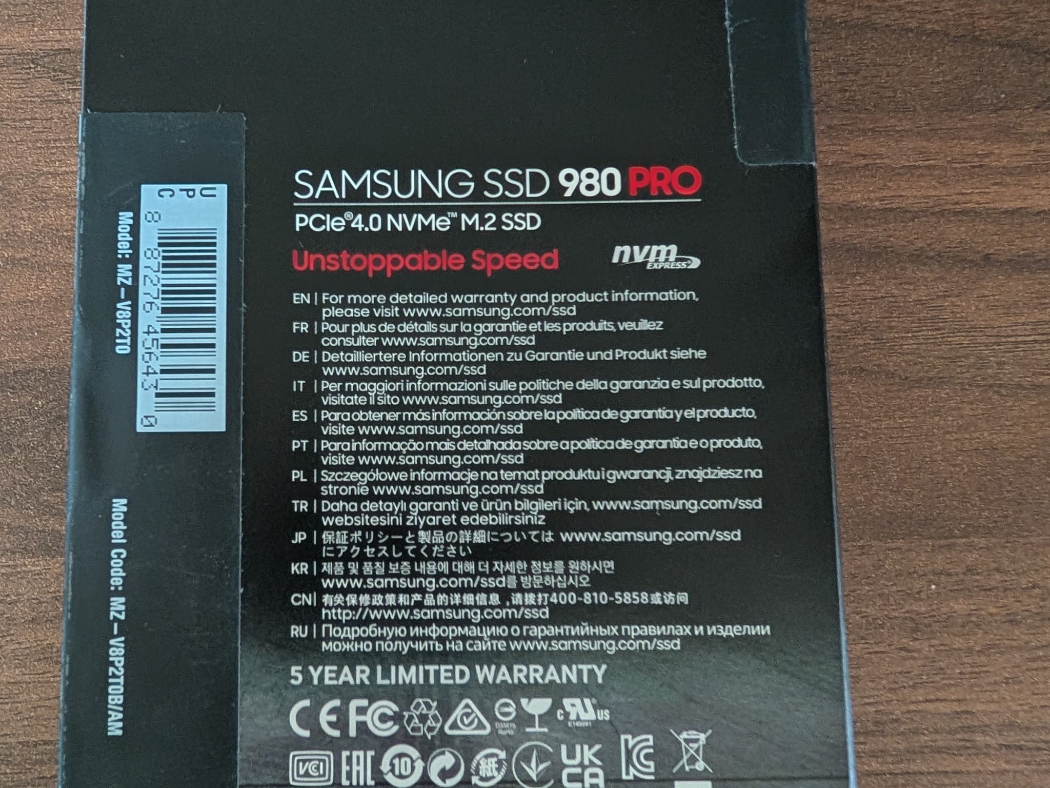 Samsung 980 PRO 2TB
