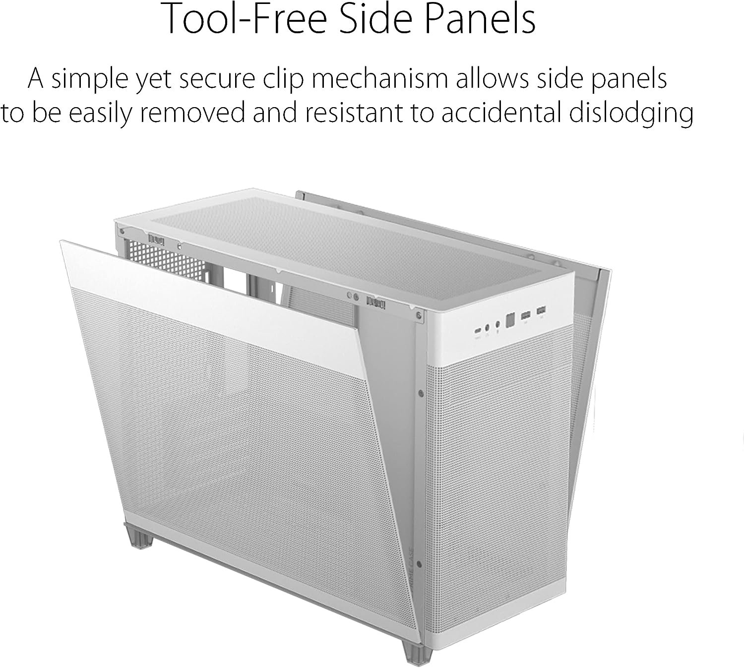 ASUS Prime AP201 CASE MESH WHITE EDITION White MicroATX Tower Computer Case