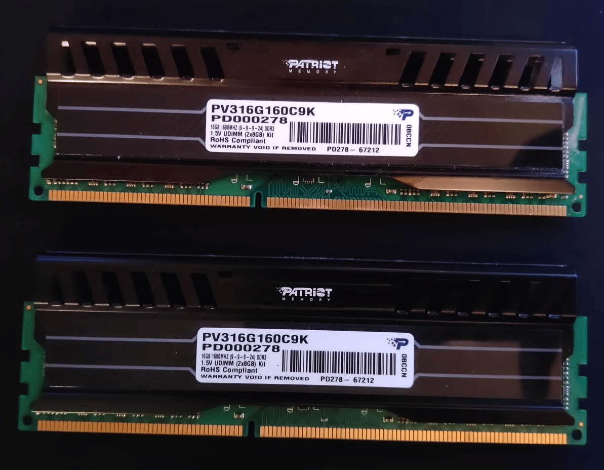 Patriot Viper3 16GB(2x8GB) DDR3 1600MHz CL9 RAM
