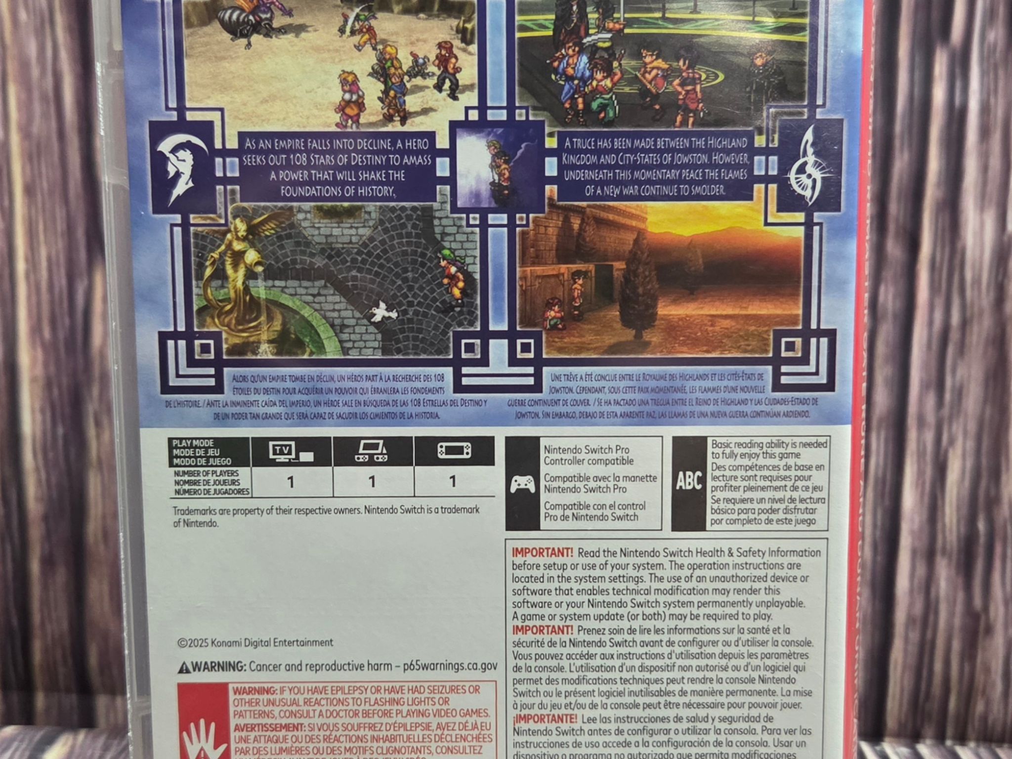 Suikoden I&II HD Remaster Gate Rune and Dunan Unification Wars Nintendo Switch Day One Edition