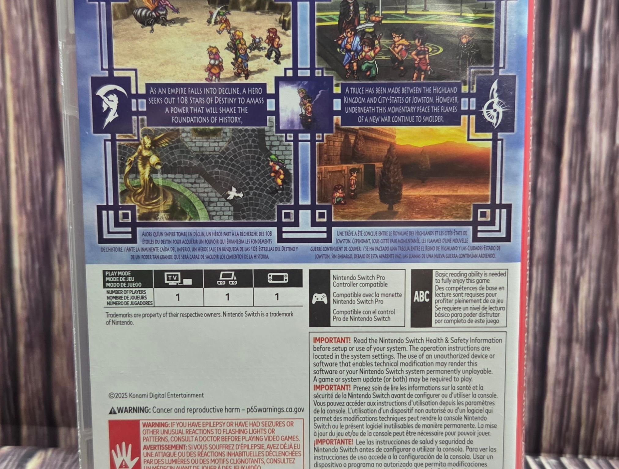 Suikoden I&II HD Remaster Gate Rune and Dunan Unification Wars Nintendo Switch Day One Edition