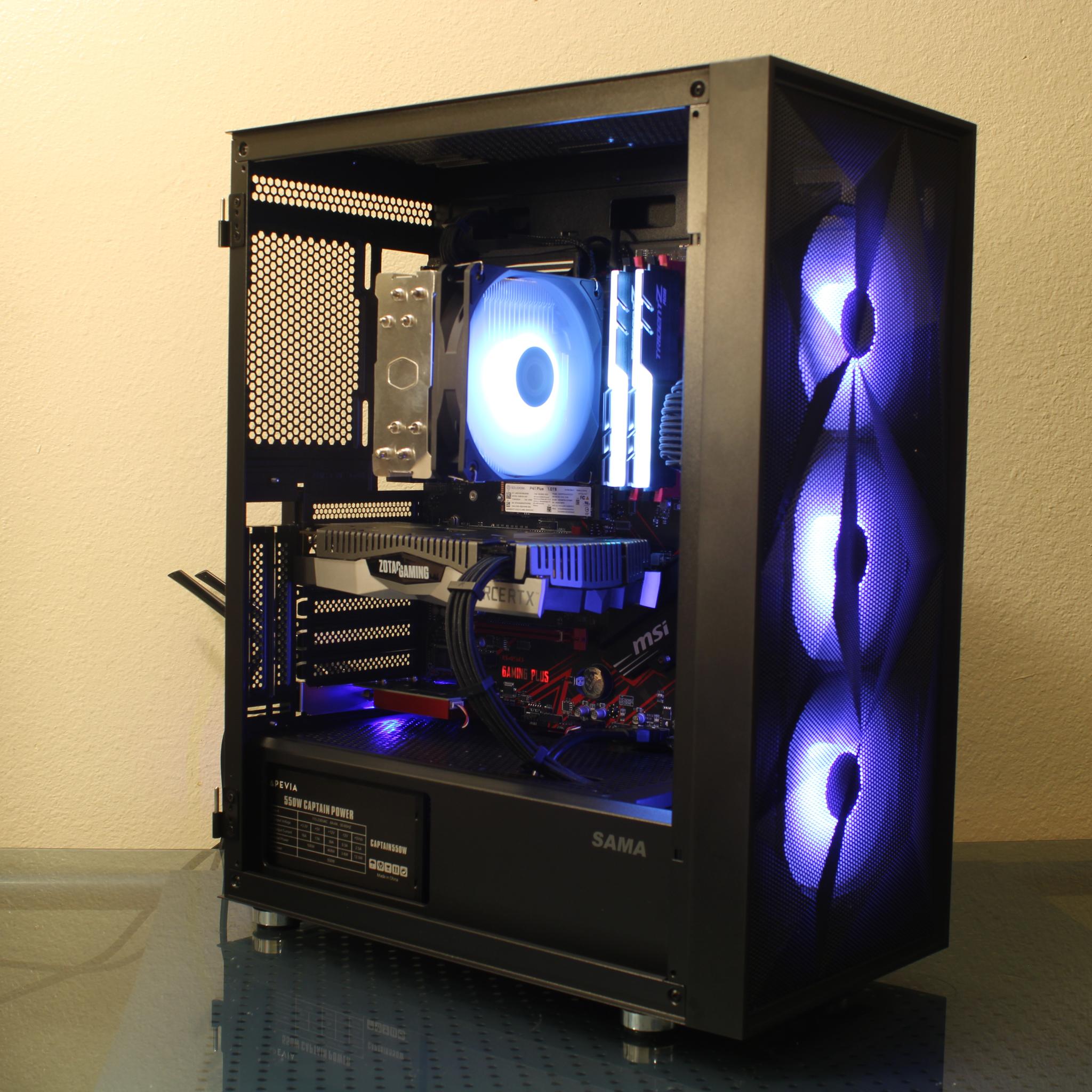 Black Gaming PC | Ryzen 5 3600 | RTX 2060 6GB | 16GB RAM | 1TB SSD | Wi-Fi 6E+Bluetooth | Windows 11