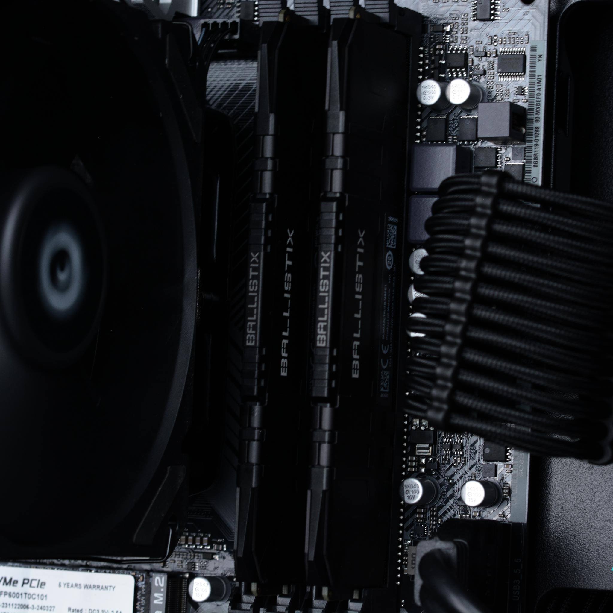 ⚫⚫ YIN: Stealthy Streaming/Gaming PC | RTX 2060 12GB, Ryzen 5, 16GB DDR4, 1TB SSD