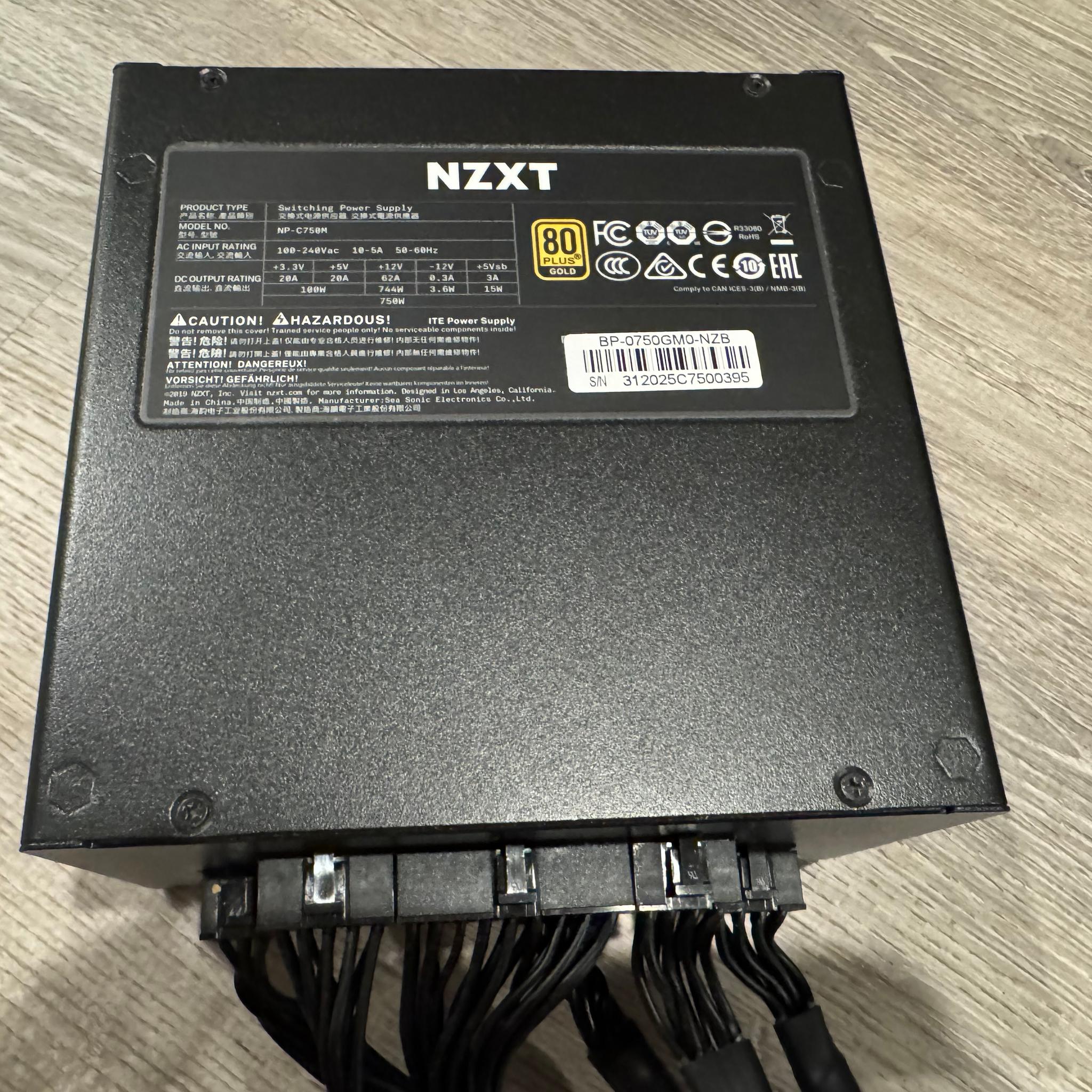 NZXT C750 - 750W 80+ Gold Fully Modular Power Supply (PSU)