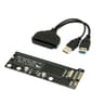 USB 3.0 to 12+6Pin SSD and SATA 22Pin PCB Disk Drive for 2010 2011 MAC Air A1369 A1370 SSD