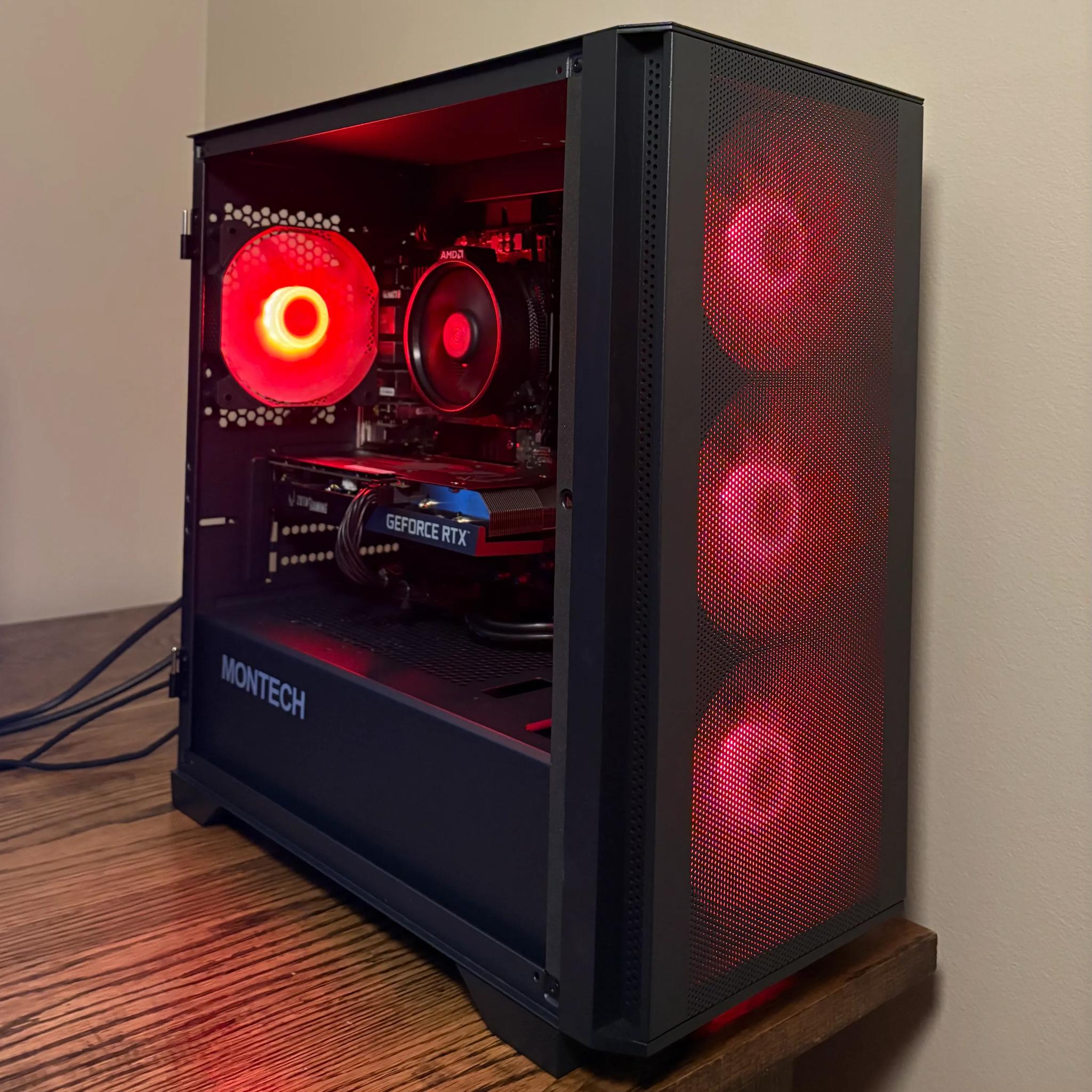 Gaming PC | 3060 12gb | Ryzen 5 3600 | Montech Air 100 | Wifi & Ethernet | Air Cooled | Fortnite
