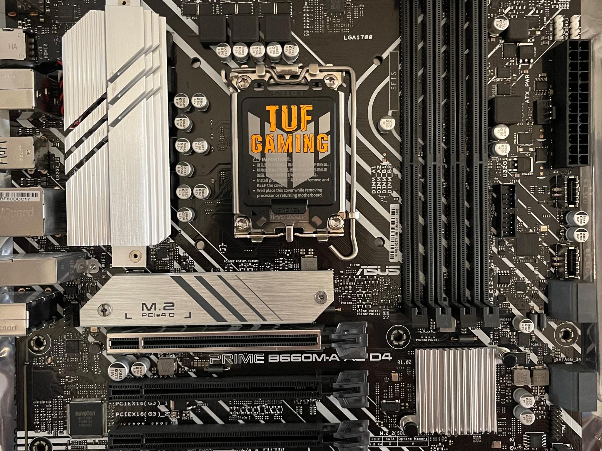 ASUS Prime B660M-A AC D4 LGA 1700(Intel 12th, 13th and 14th Gen) mATX Motherboard