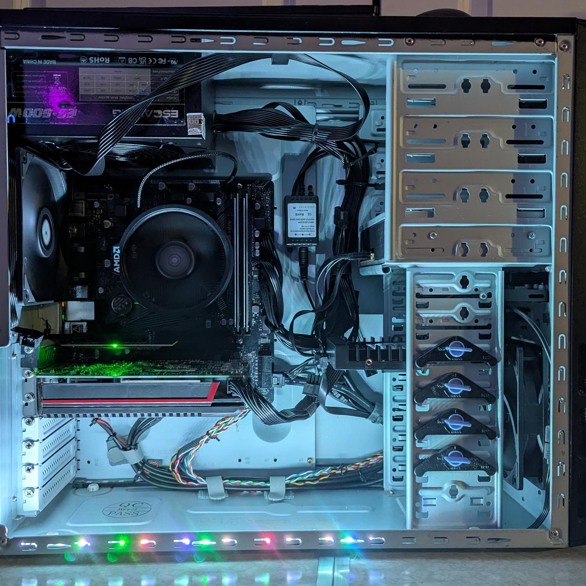 Ryzen 5 4650G | 16GB RAM | 512GB (2x256GB) NVMe |  RX 580 8GB GPU | 1TB HDD | WiFi+BT  | Gaming PC