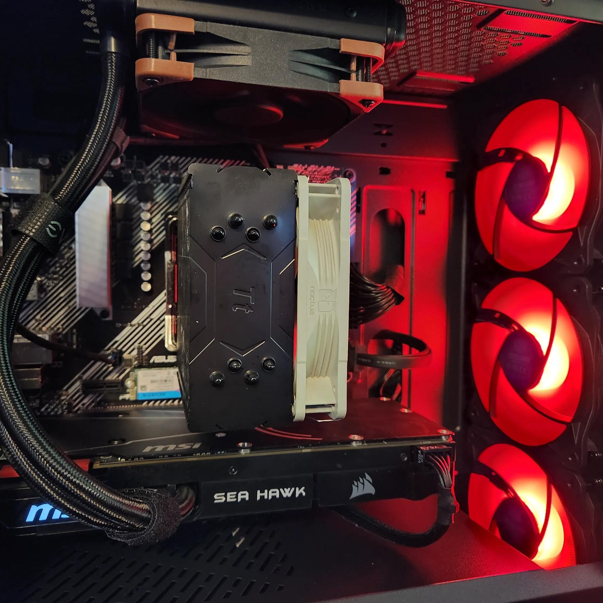 The RED MONSTER 2 1080p gaming pc GTX 1080 SEAHAWK and Ryzen 7 1700X