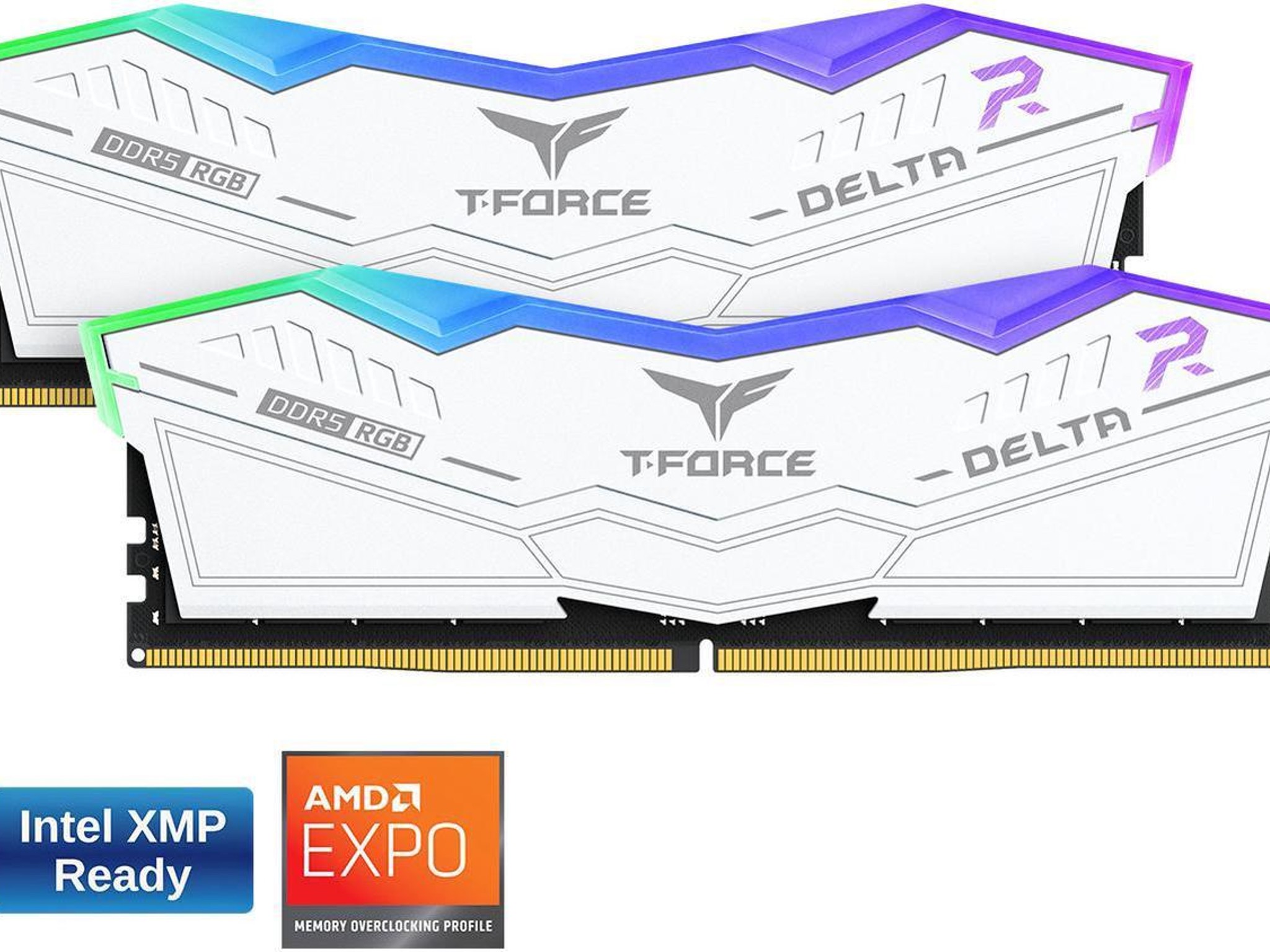 Team T-Force Delta RGB 32GB (2 x 16GB) 288-Pin PC RAM DDR5 6400 (PC5 51200) Desktop Memory