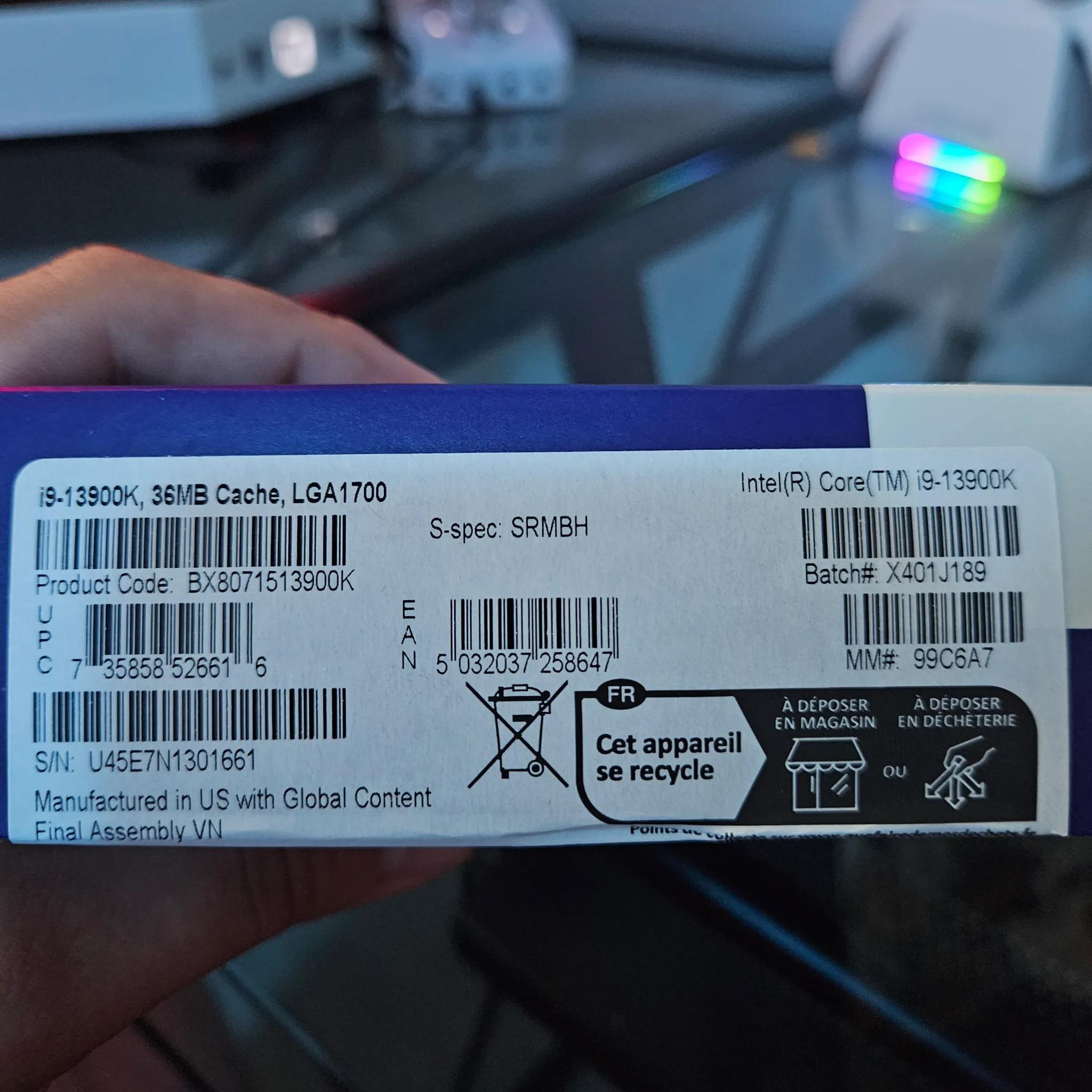 Intel Core i9-13900K – Brand New & Sealed