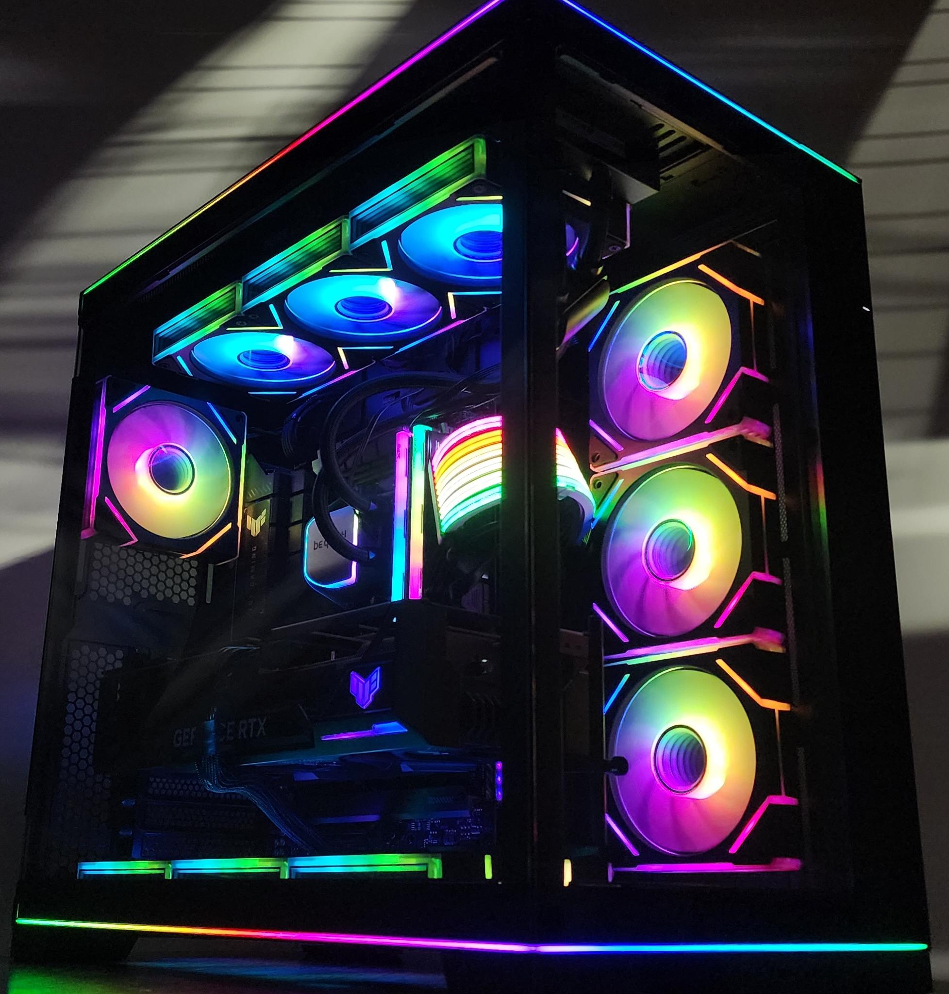 Gaming PC Ryzen 9 9950X3D 32GB RAM 2TB SSD RTX 4080 SUPER 16GB Win11 Computer