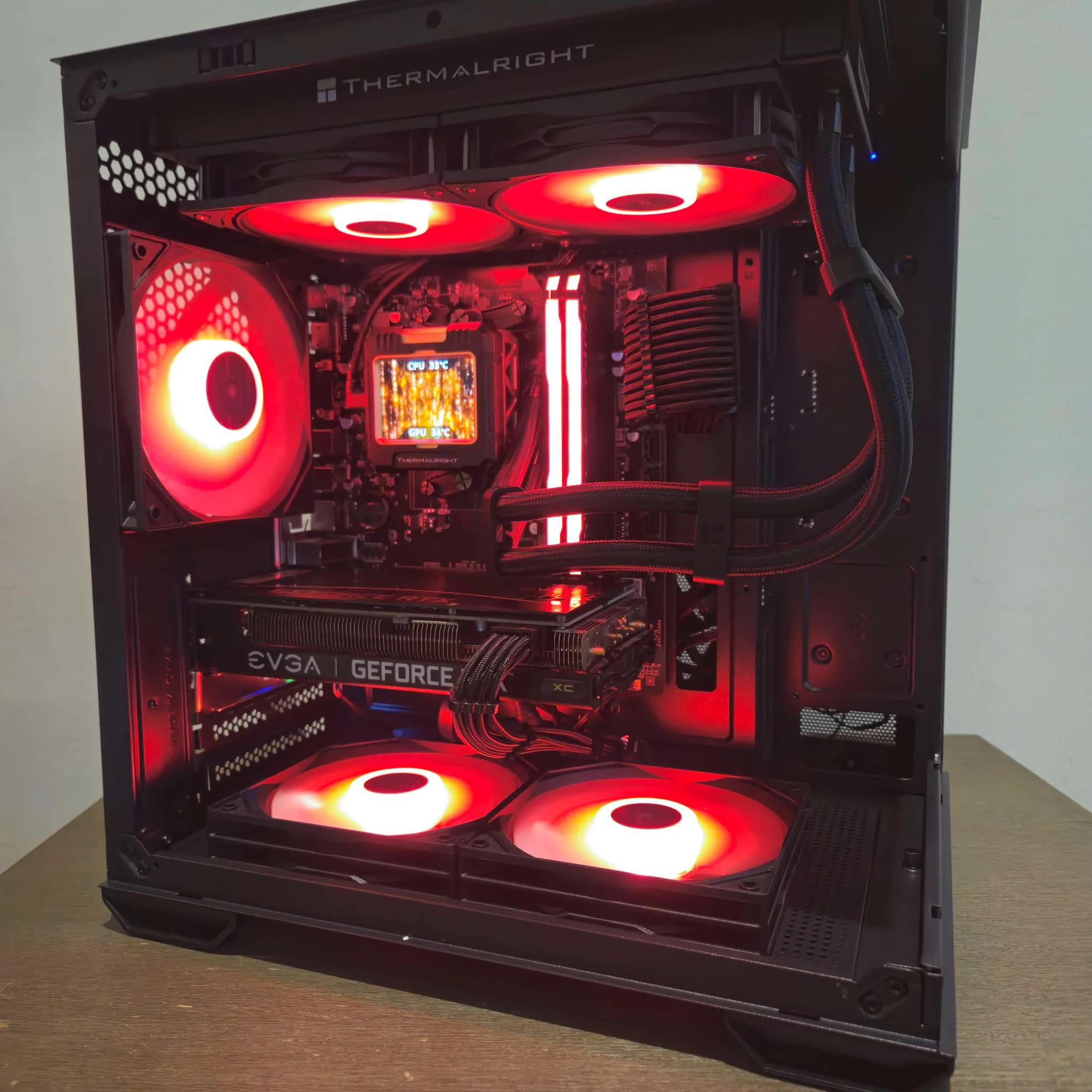 RTX 3060Ti, Ryzen 5 5600x, 16GB Ram | Black RGB Gaming Computer