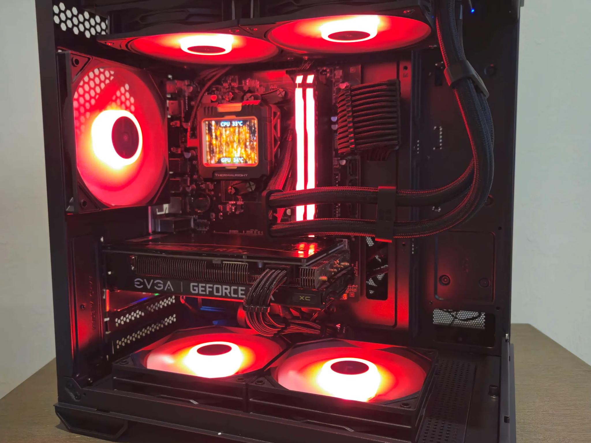 RTX 3060Ti, Ryzen 5 5600x, 16GB Ram | Black RGB Gaming Computer