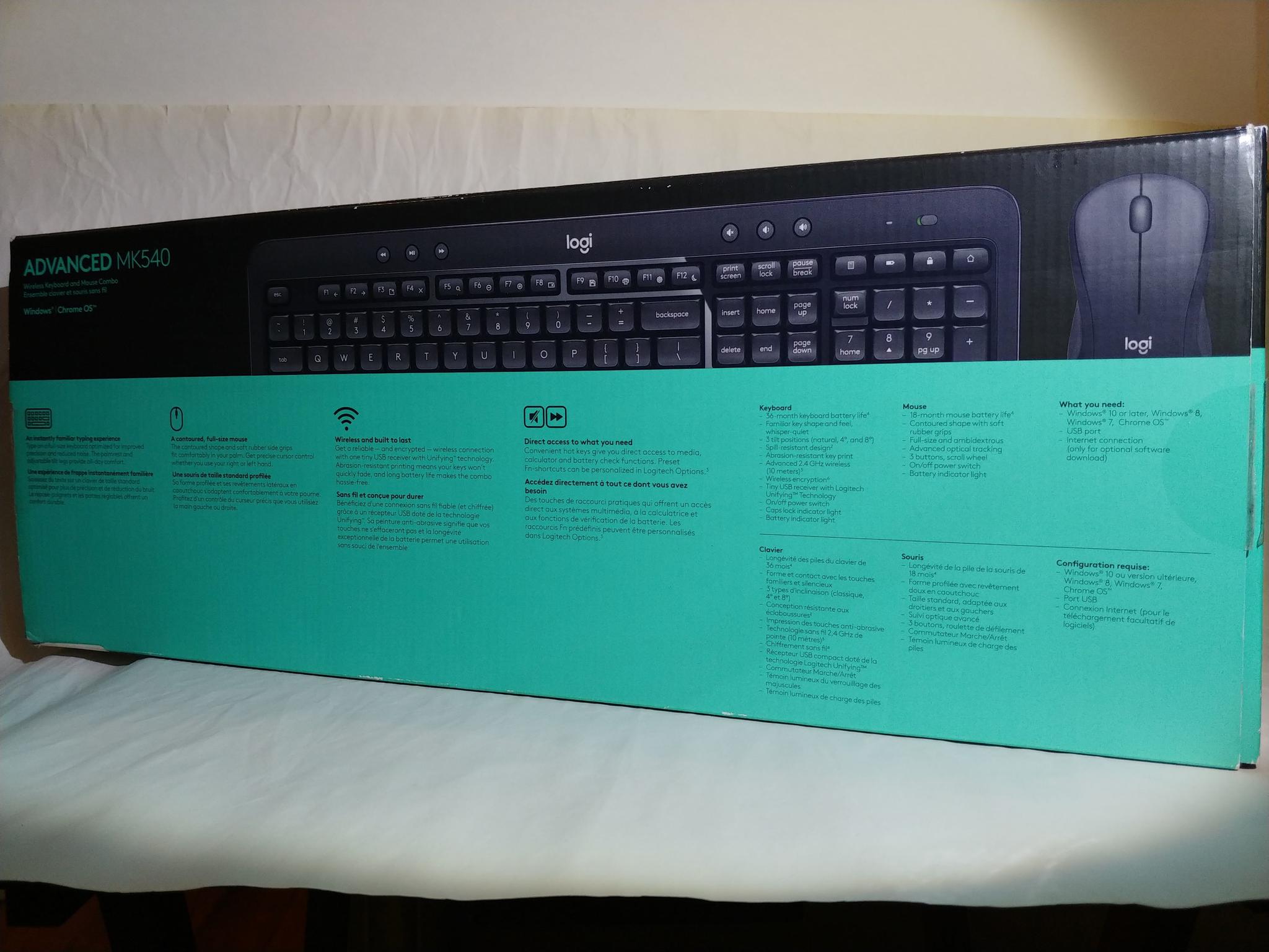 Logitech MK540 Wireless Keyboard + Mouse Combo